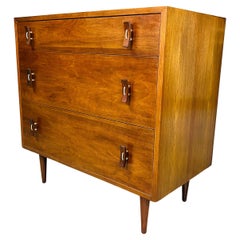 Commode avec poignées en bois courbes Stanley Young pour Glenn of California