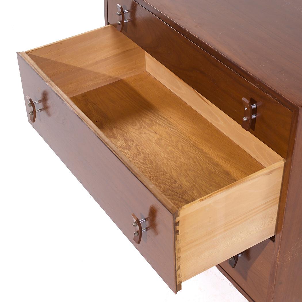 Wood Stanley Young for Glenn of California Mid Century Chest of Drawers Dresser For Sale
