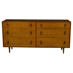 Stanley Young for Glenn of California Walnut Six Drawer Chest