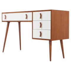 Retro Stanley Young Lacquered and Walnut Writing Desk for Glenn of California