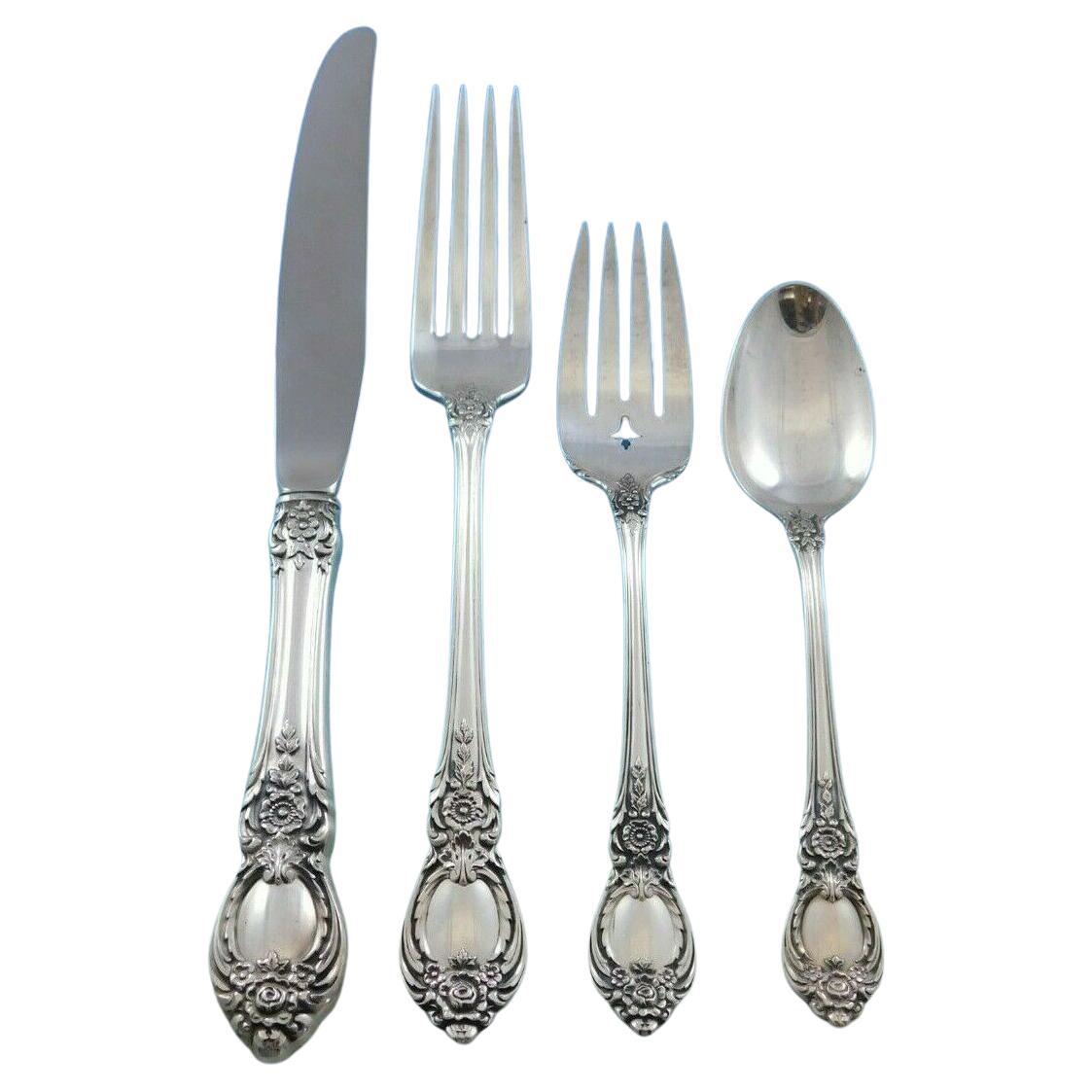Stanton Hall by Oneida Sterling Silver Flatware Set for 8 Service 35 Pcs Dinner For Sale