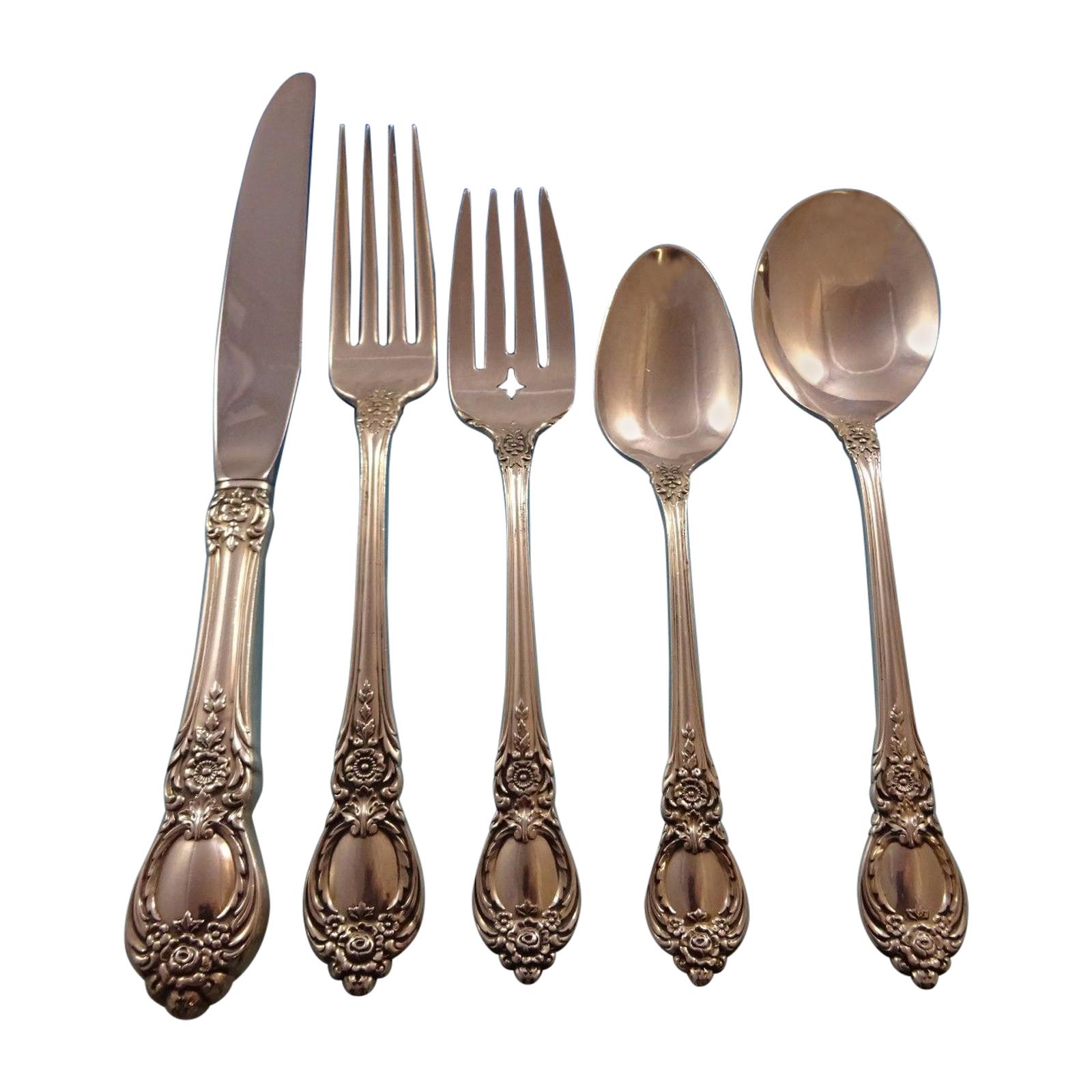 Stanton Hall by Oneida Sterling Silver Flatware Set for Eight Service 43 Pieces