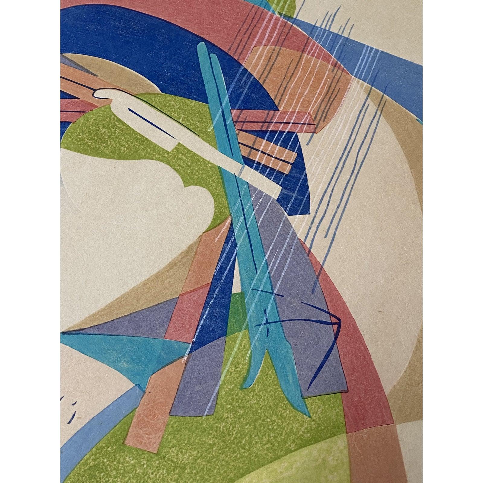 Stanton Macdonald-Wright

Holzschnitt auf Büttenpapier 1966-67

Abreisender Frühling zögert

Scheint ein Künstlerabzug zu sein. Der Bleistifttext und die Signatur sind verblasst.

Abmessungen 18