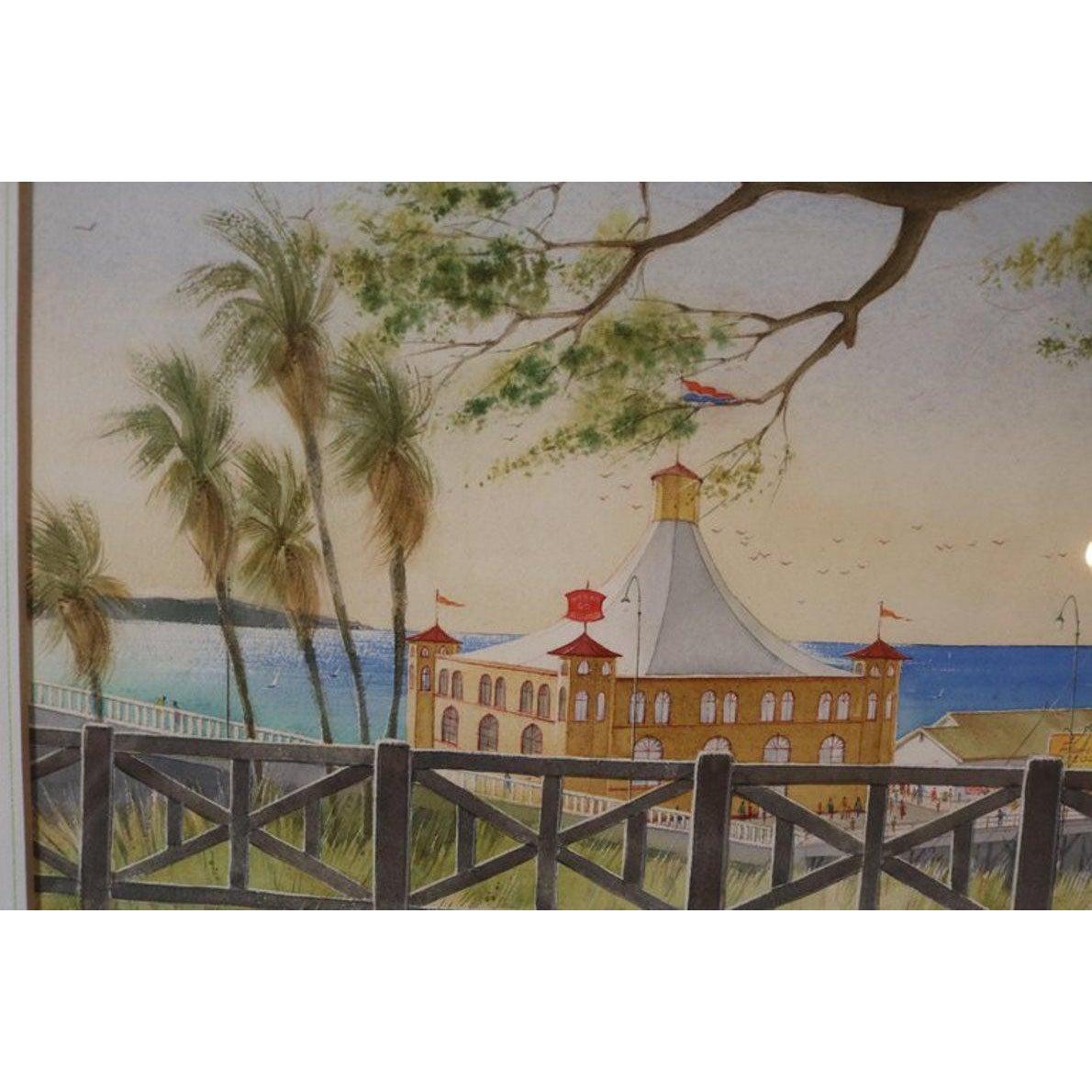 Pacific Palisades Watercolor by Stanton Manolakas 5