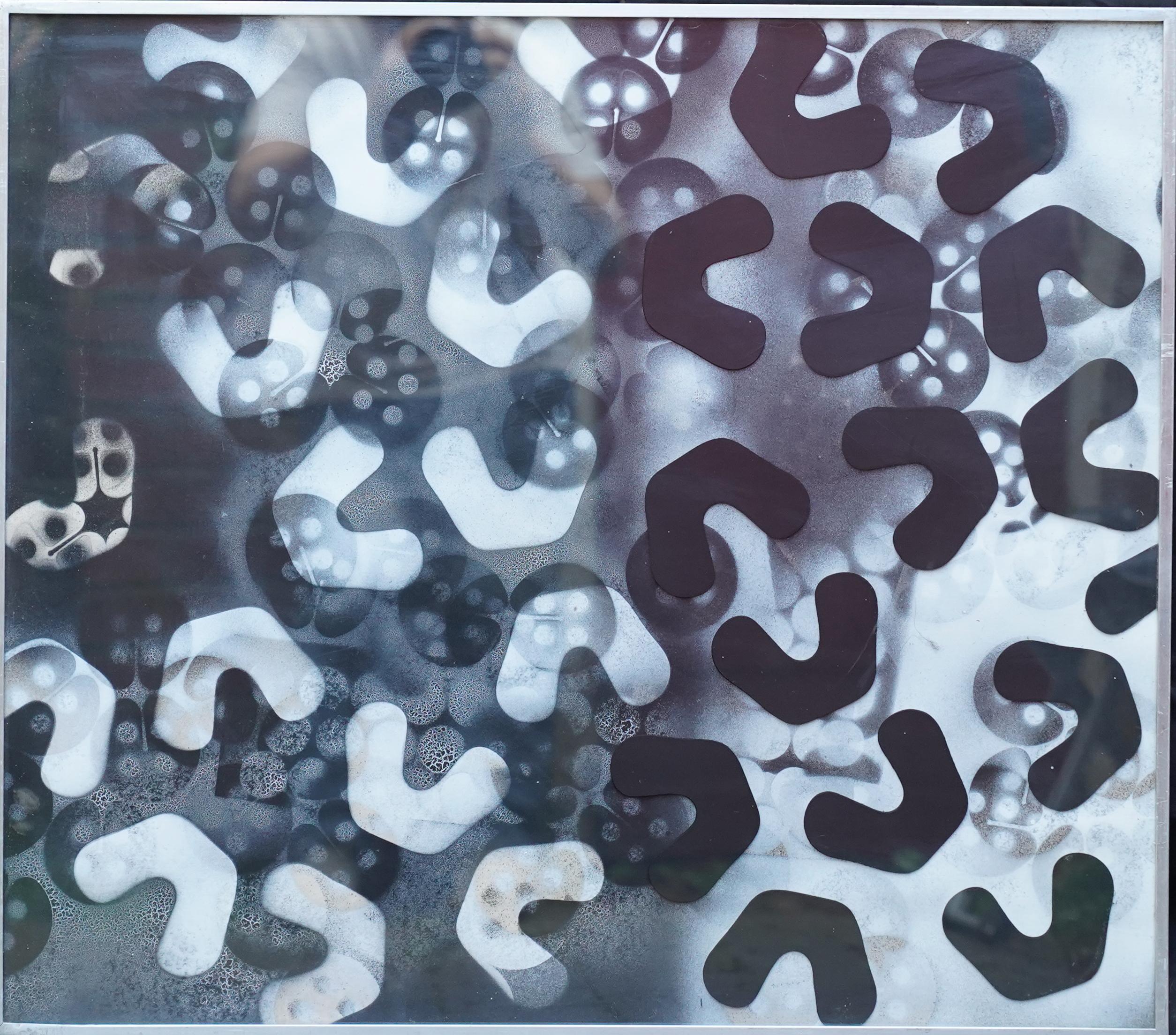 Modern British 1993 Astratto - Arte contemporanea a tecnica mista - Mixed Media Art di Stanza