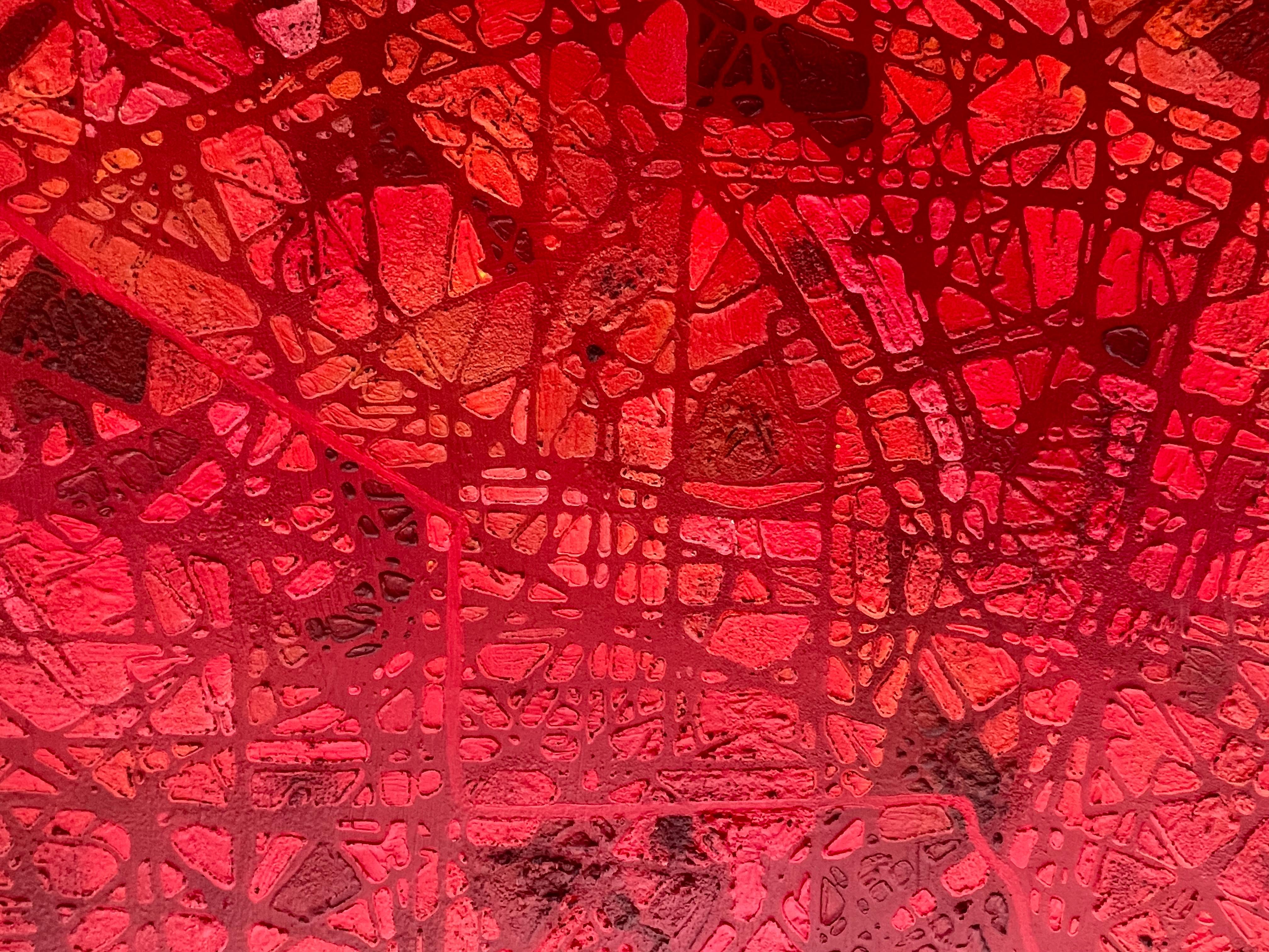 RGB Passato Presente Futuro - Pittura astratta contemporanea a olio Rosso Verde Blu 8