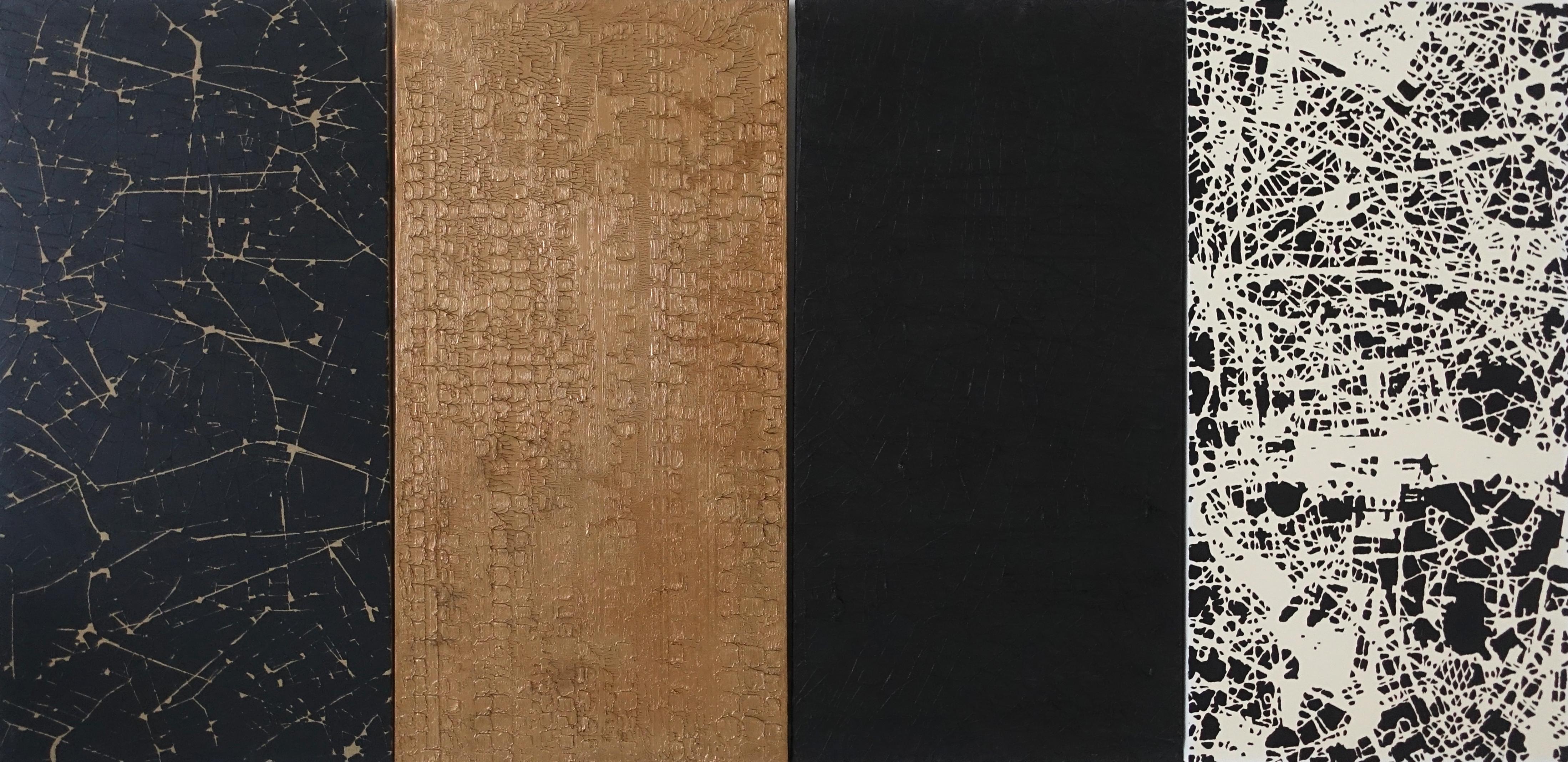 Abstract Painting Stanza - The Diversity of Agreements - Peinture à l'huile d'art abstrait contemporain