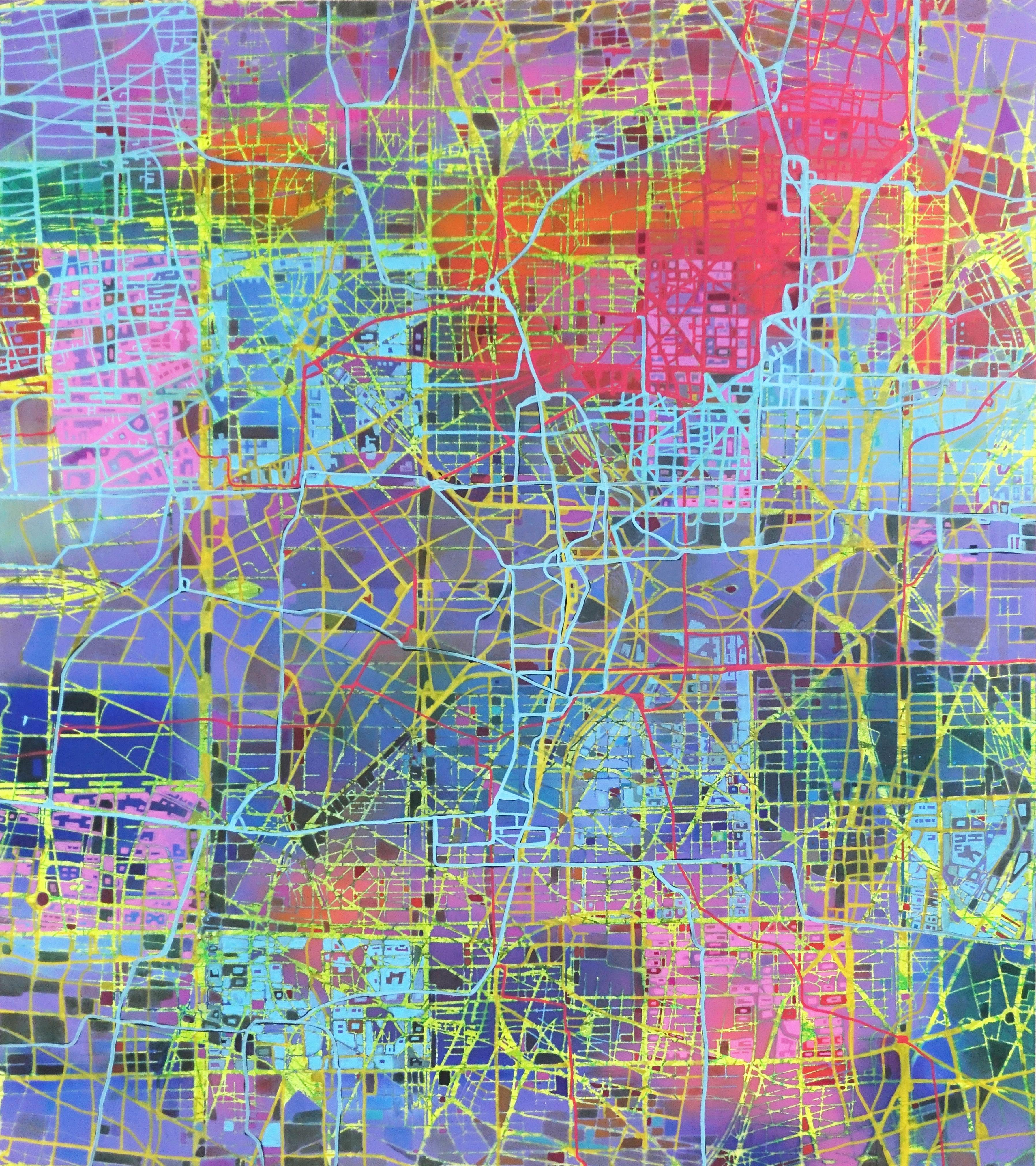Under The Wire - Art abstrait contemporain Peinture numérique