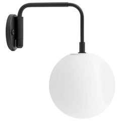 Staple Wall Lamp, Black, and One Tr Matte Bulb