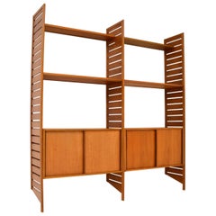 Staples Ladderax Bookcase / Cabinet in Teak Vintage, 1960’s