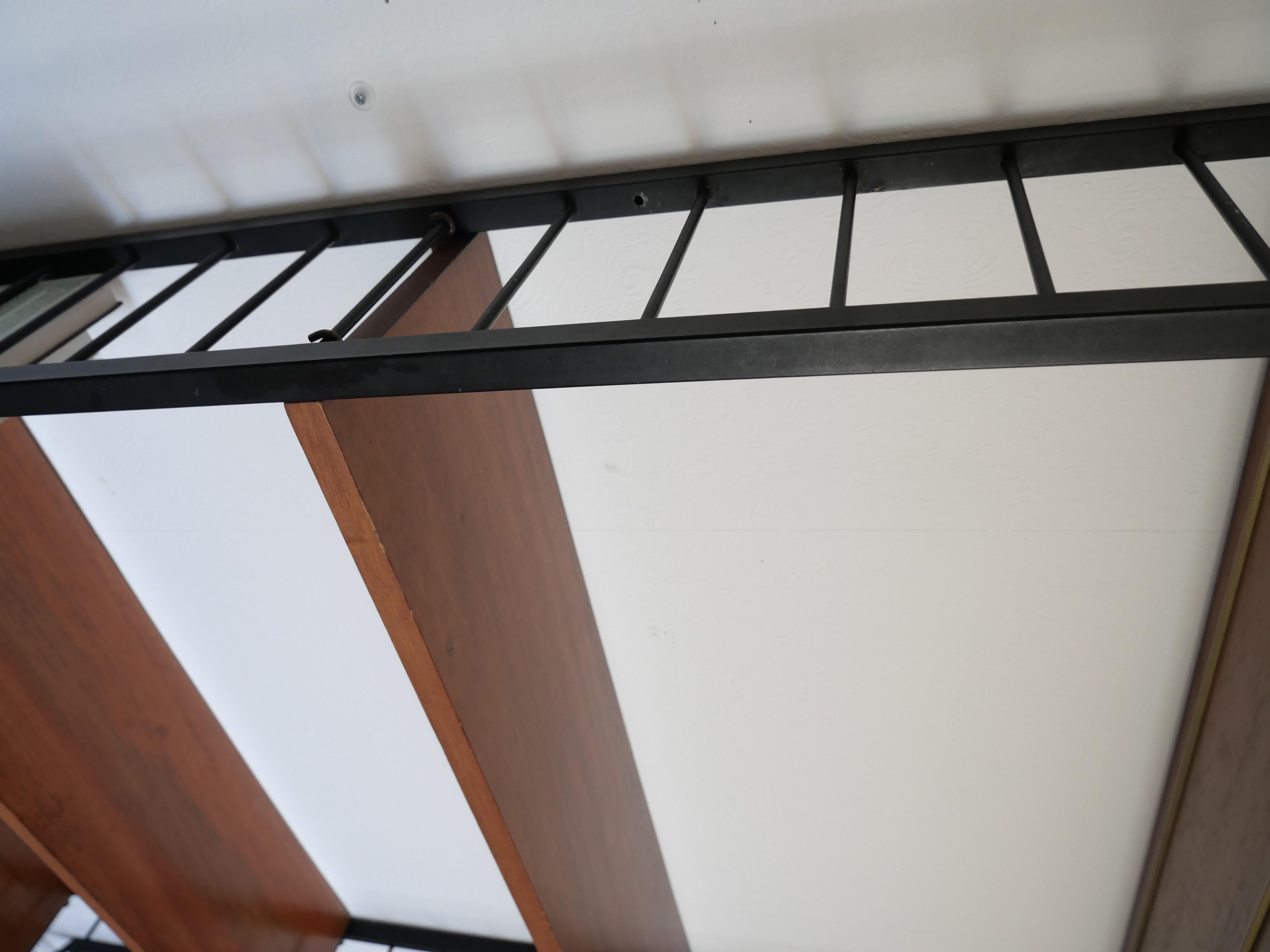 Staples Ladderax Shelving Unit, Teak Mid-Century like String Shelves, 1 of 2 For Sale 3
