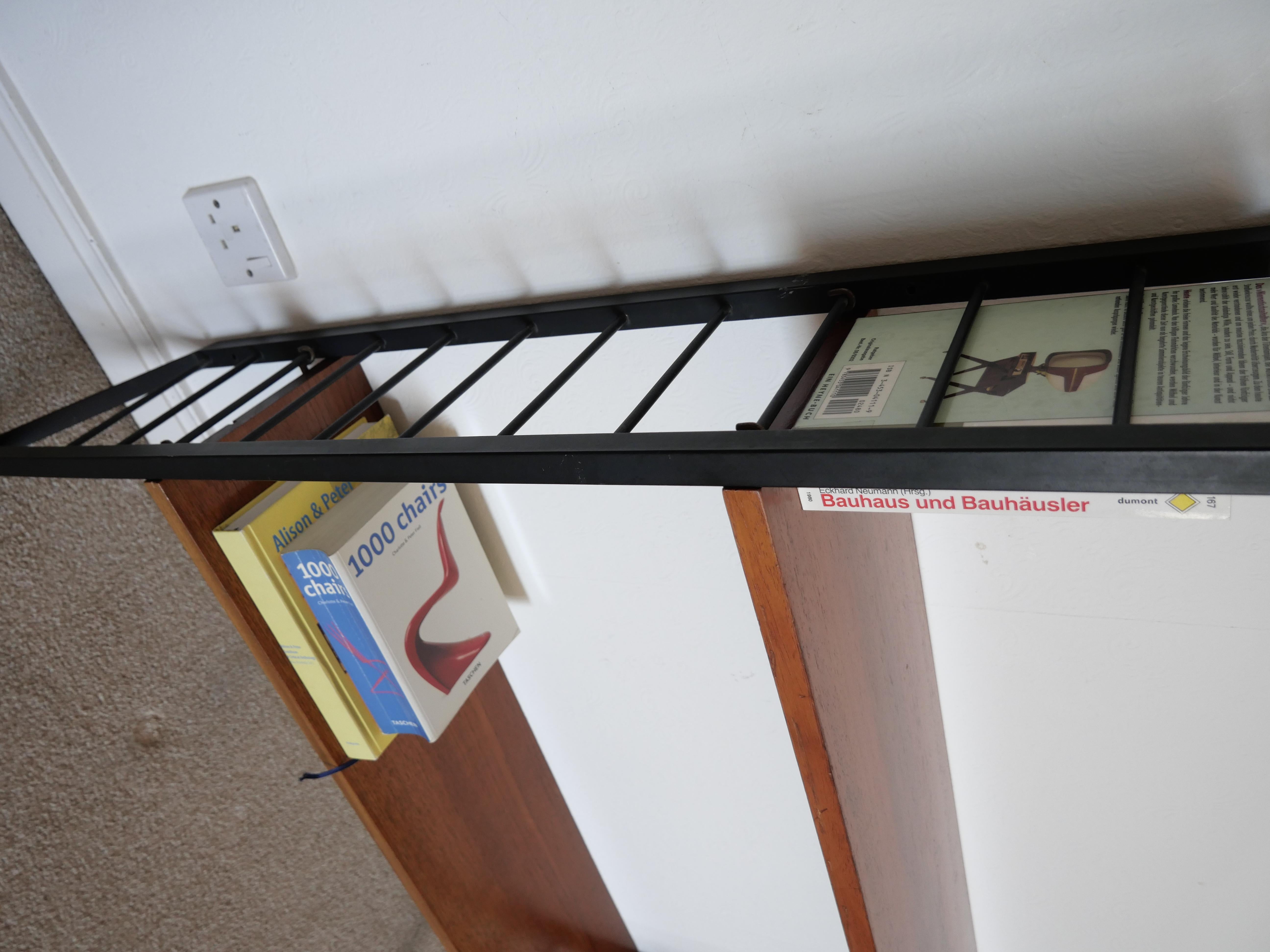 Staples Ladderax Shelving Unit, Teak Mid-Century like String Shelves, 1 of 2 For Sale 6