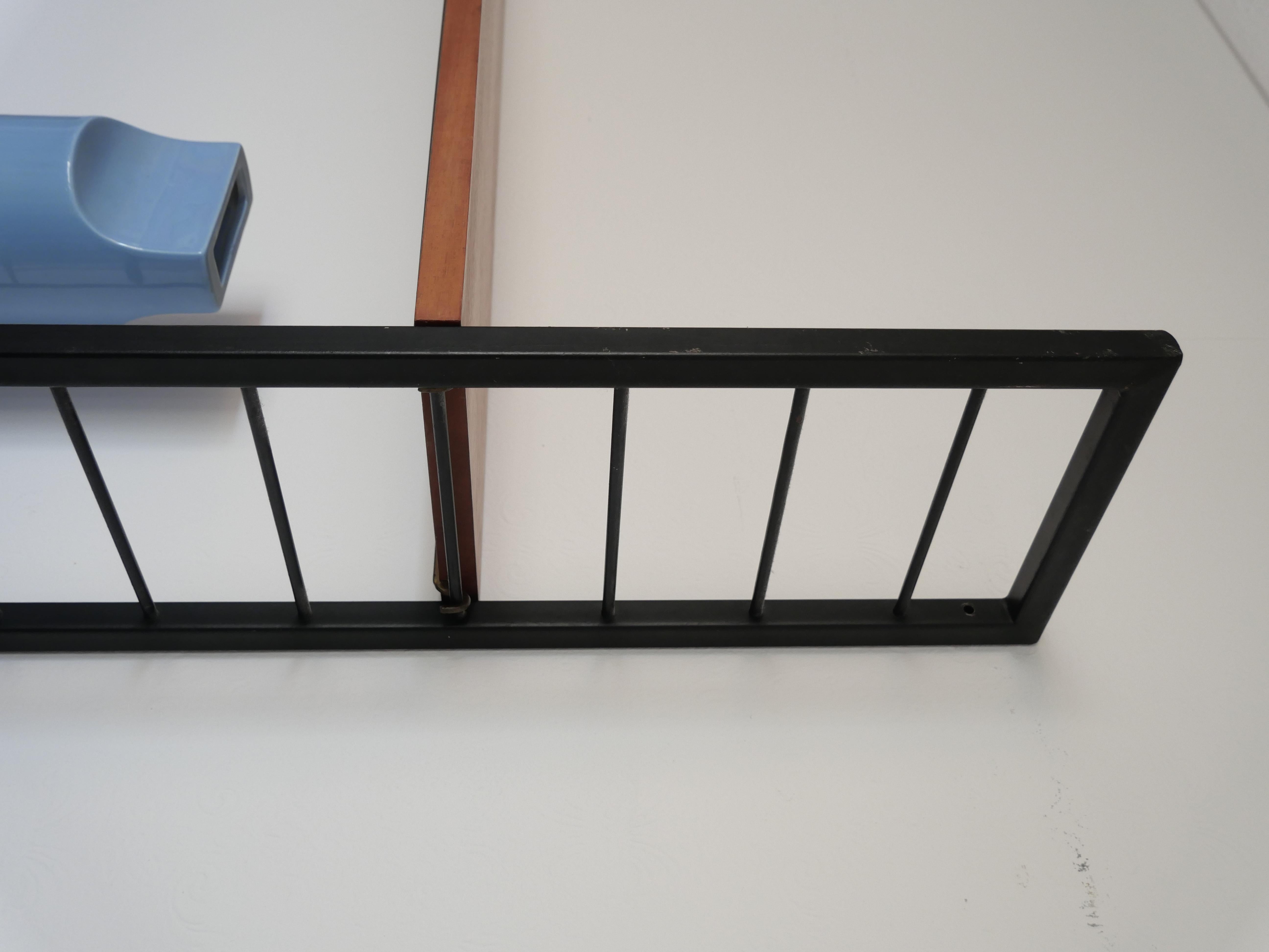 Staples Ladderax Shelving Unit, Teak Mid-Century like String Shelves, 2 of 2 For Sale 4