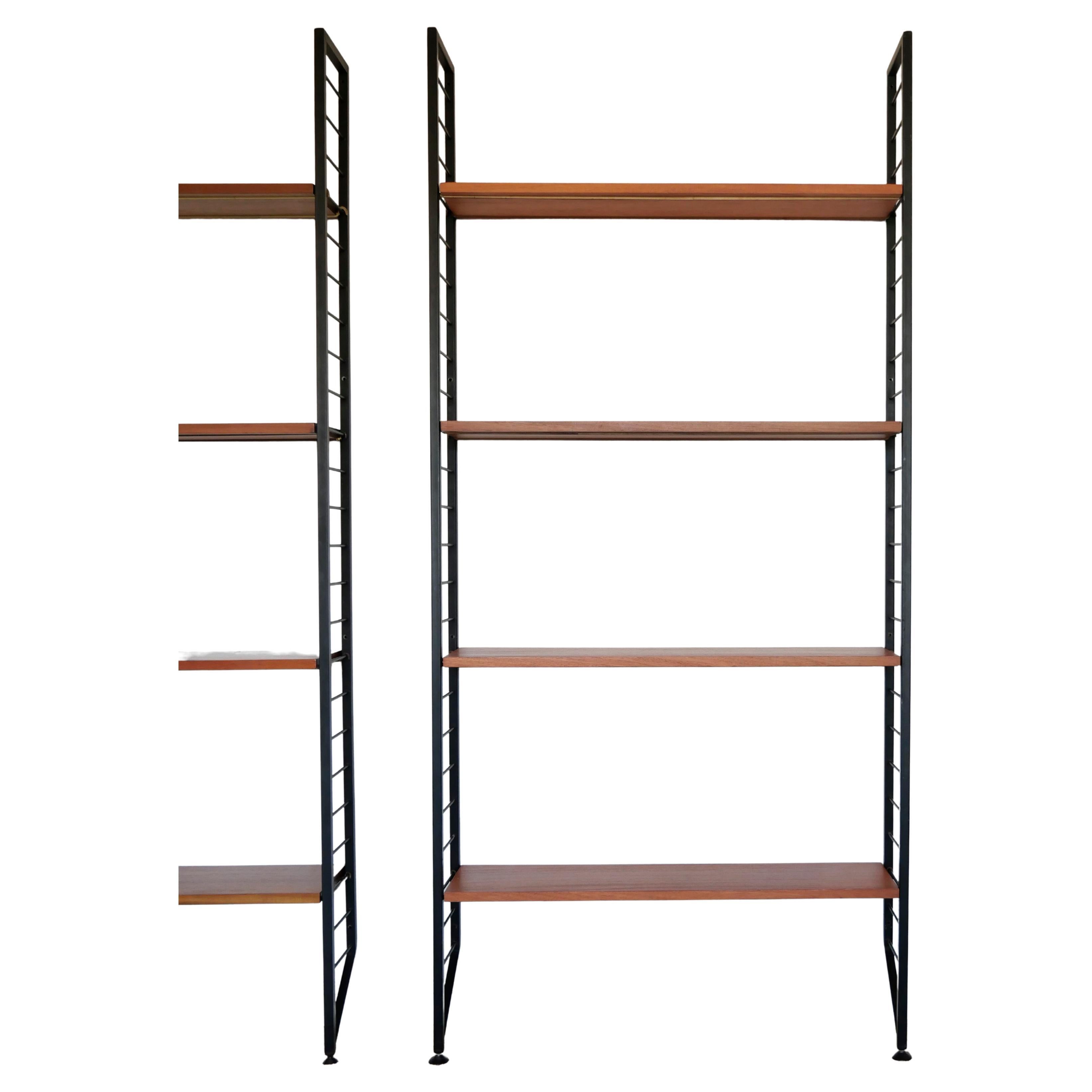 Staples Ladderax Shelving Unit, Teak Mid-Century like String Shelves, 2 of 2