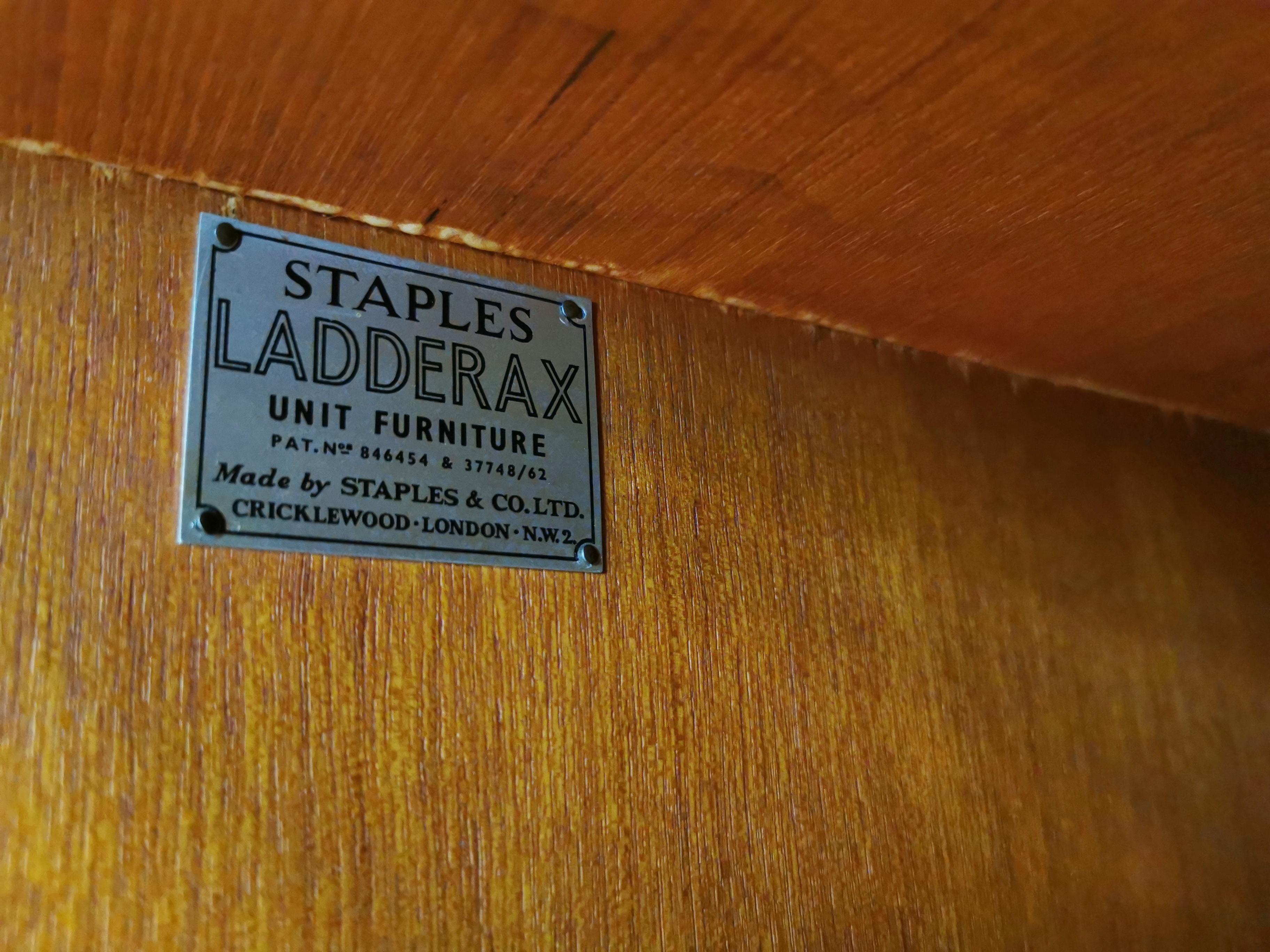 20th Century Staples Ladderax Single Bay Teak Shelving by Robert Heal Midcentury Vintage