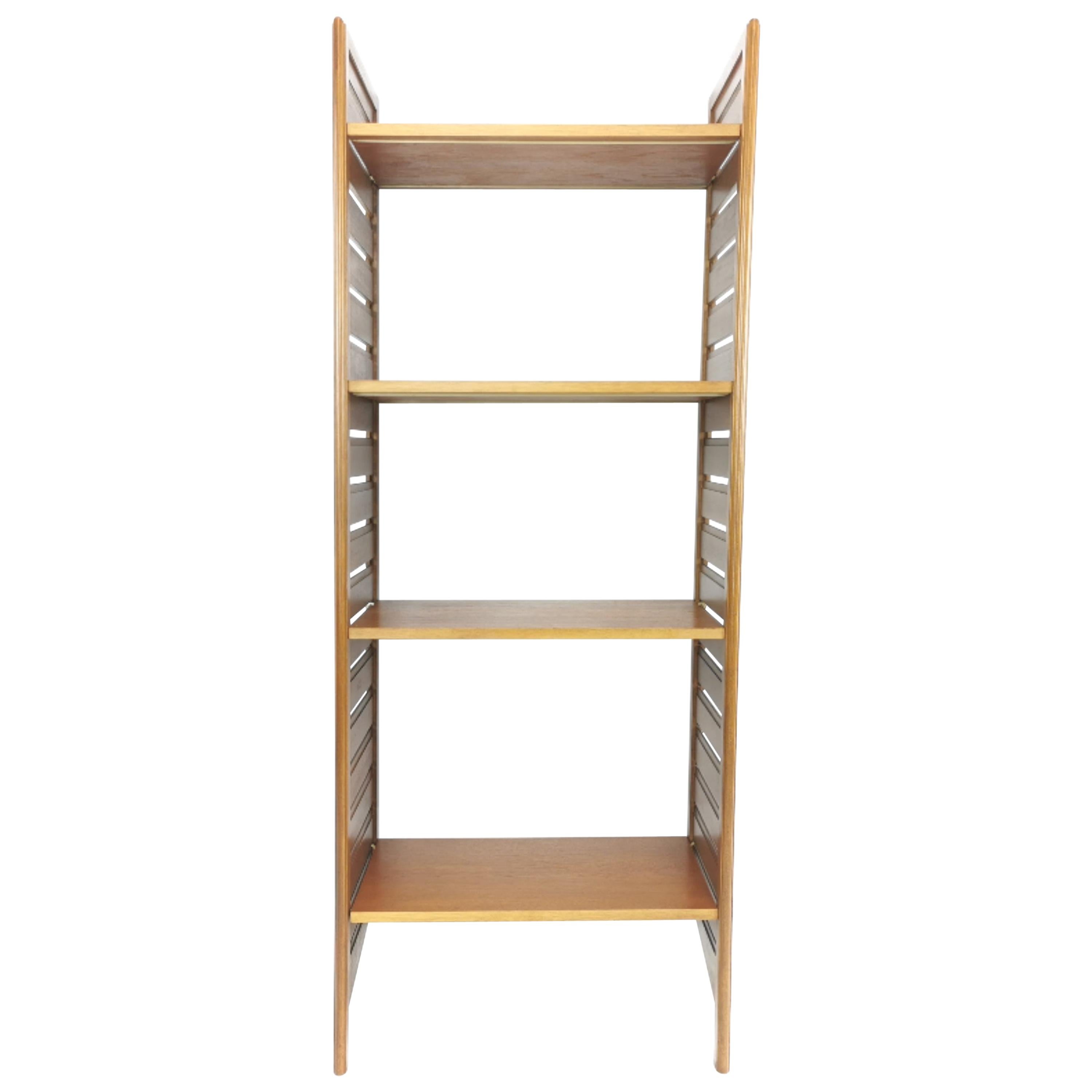 Staples Ladderax Single Bay Teak Shelving Unit Midcentury Vintage