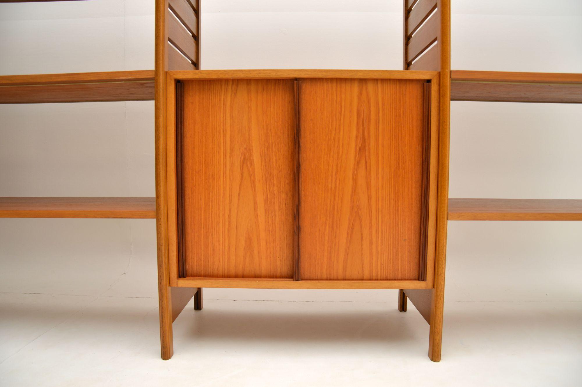 Mid-Century Modern Staples Ladderax Vintage Bookcase / Cabinet / Room Divider in Teak