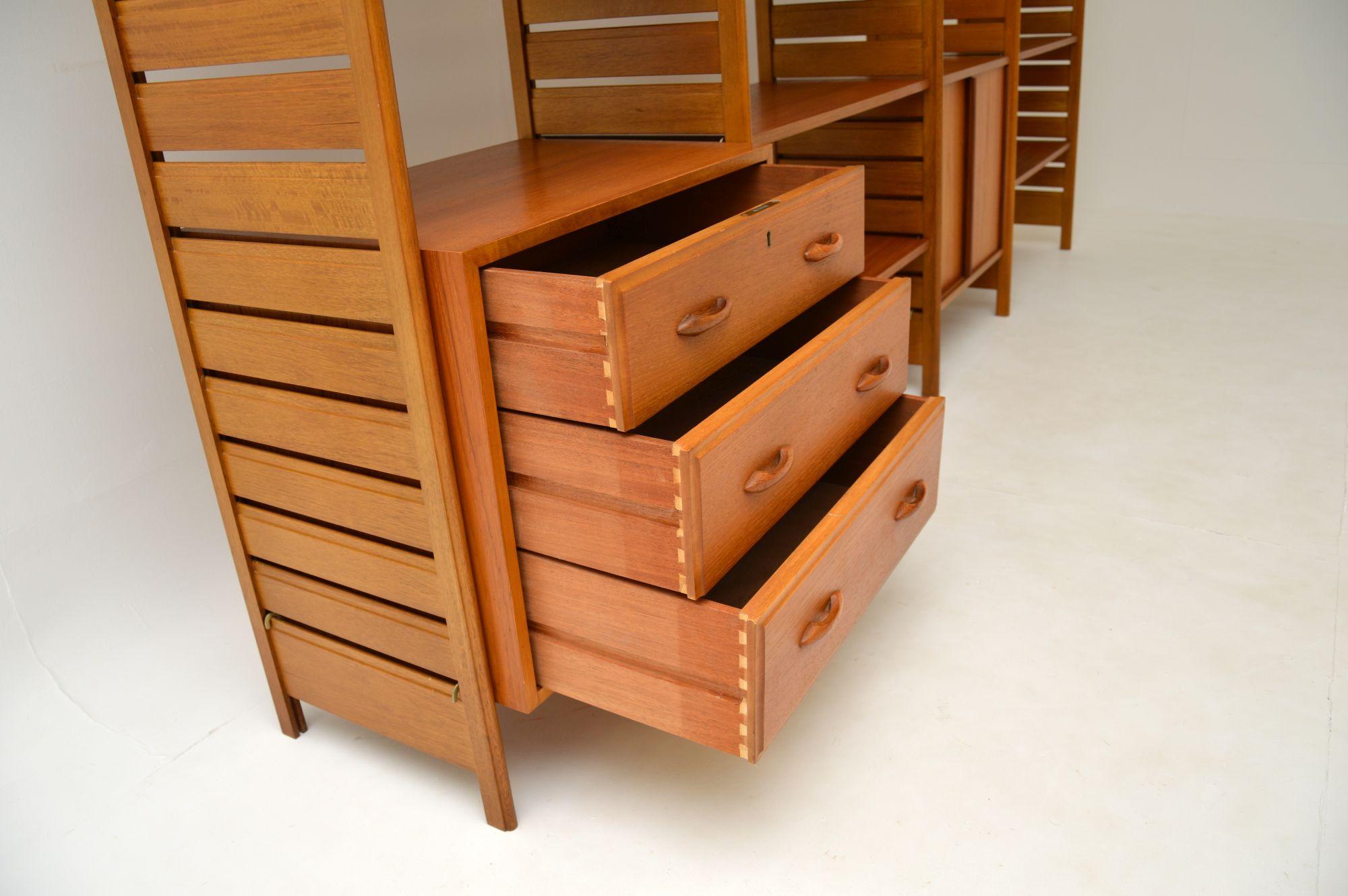 20th Century Staples Ladderax Vintage Bookcase / Cabinet / Room Divider in Teak