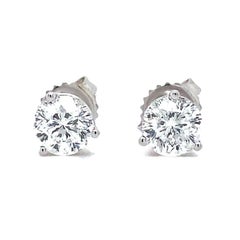 Star 129 Diamond Studs 1.44cts Set in 18 Karat White Gold