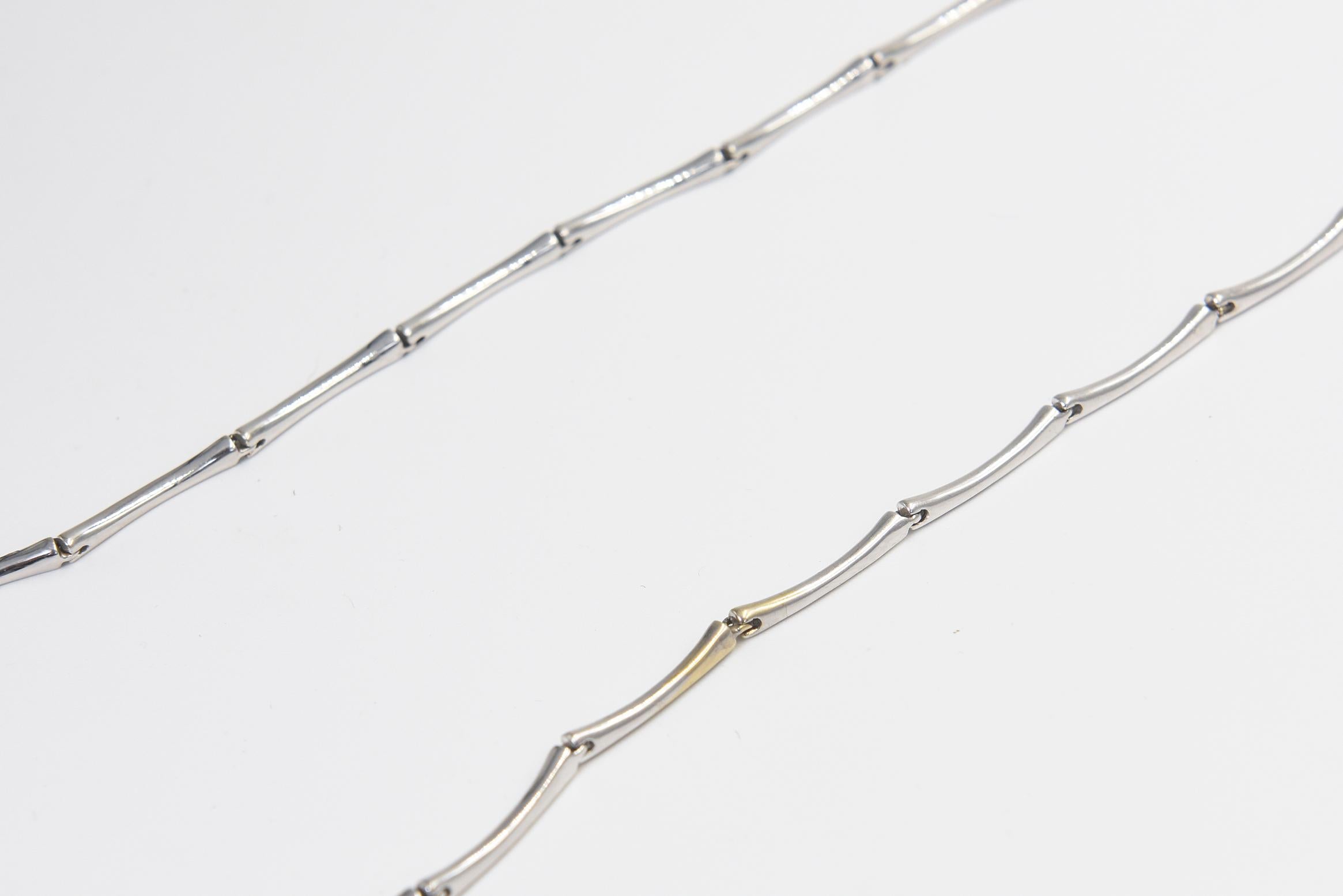 Abnehmbare Halskette mit Stern- und Herzkreis-Diamant-Tropfen aus Weißgold (Rundschliff)