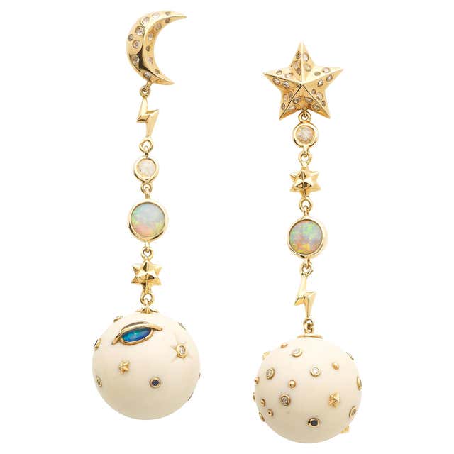 Diamond, Pearl and Antique Drop Earrings - 8,502 For Sale at 1stdibs ...