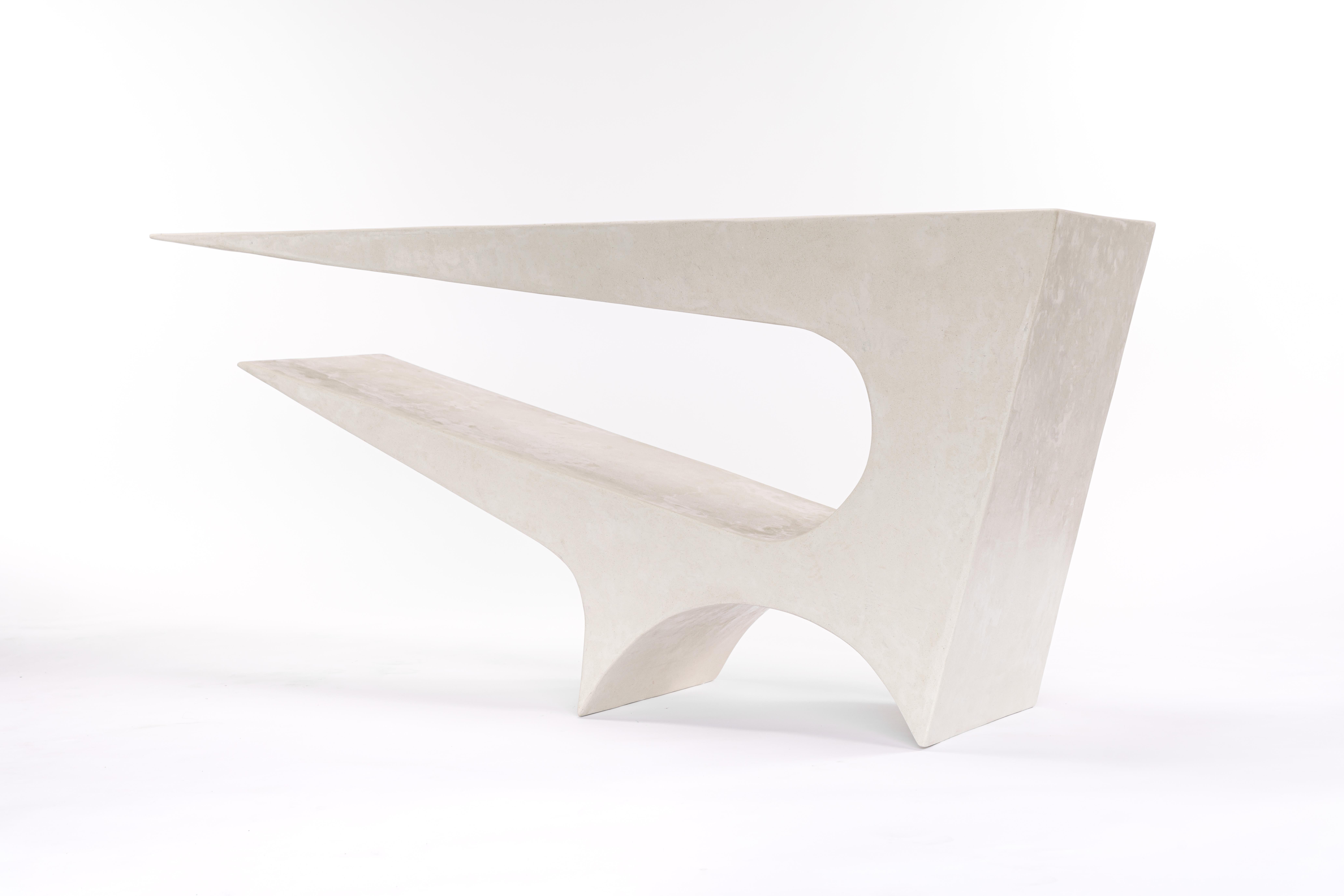 Star Axis Console in Polished Concrete by Neal Aronowitz Design For Sale 6
