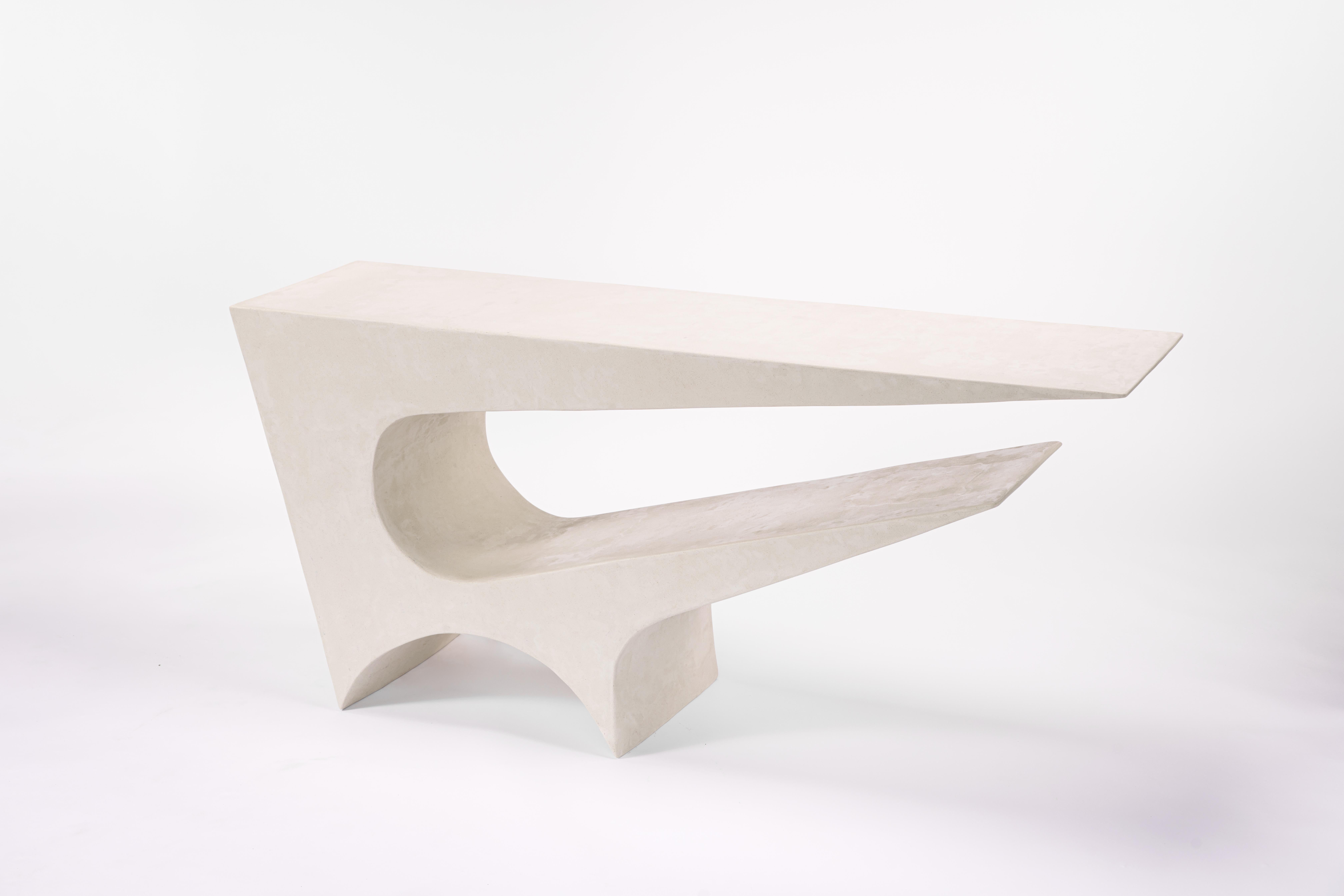 Contemporary Star Axis Console in Polished Concrete by Neal Aronowitz Design For Sale