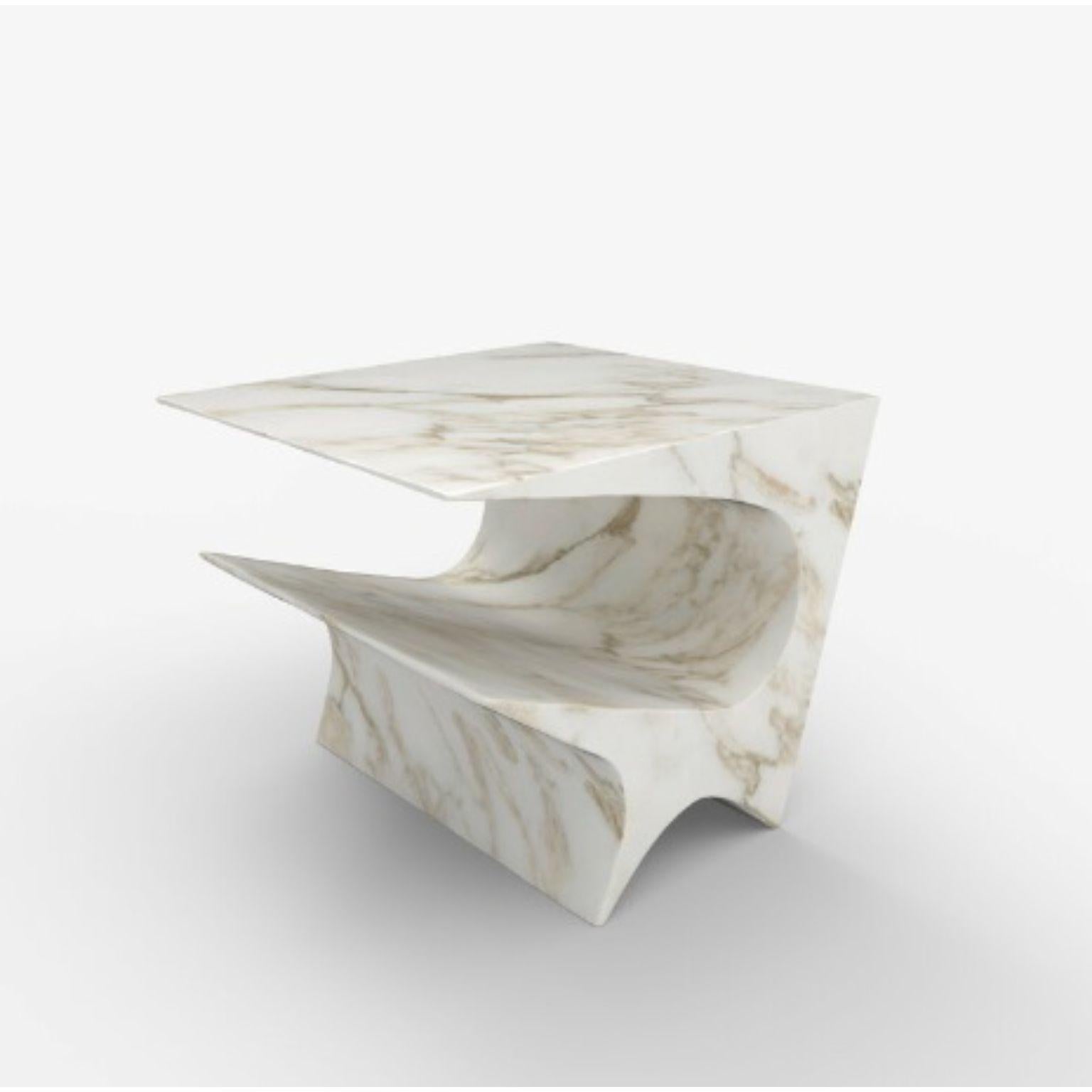 Post-Modern Star Axis Side Table in Marble by Neal Aronowitz Design For Sale