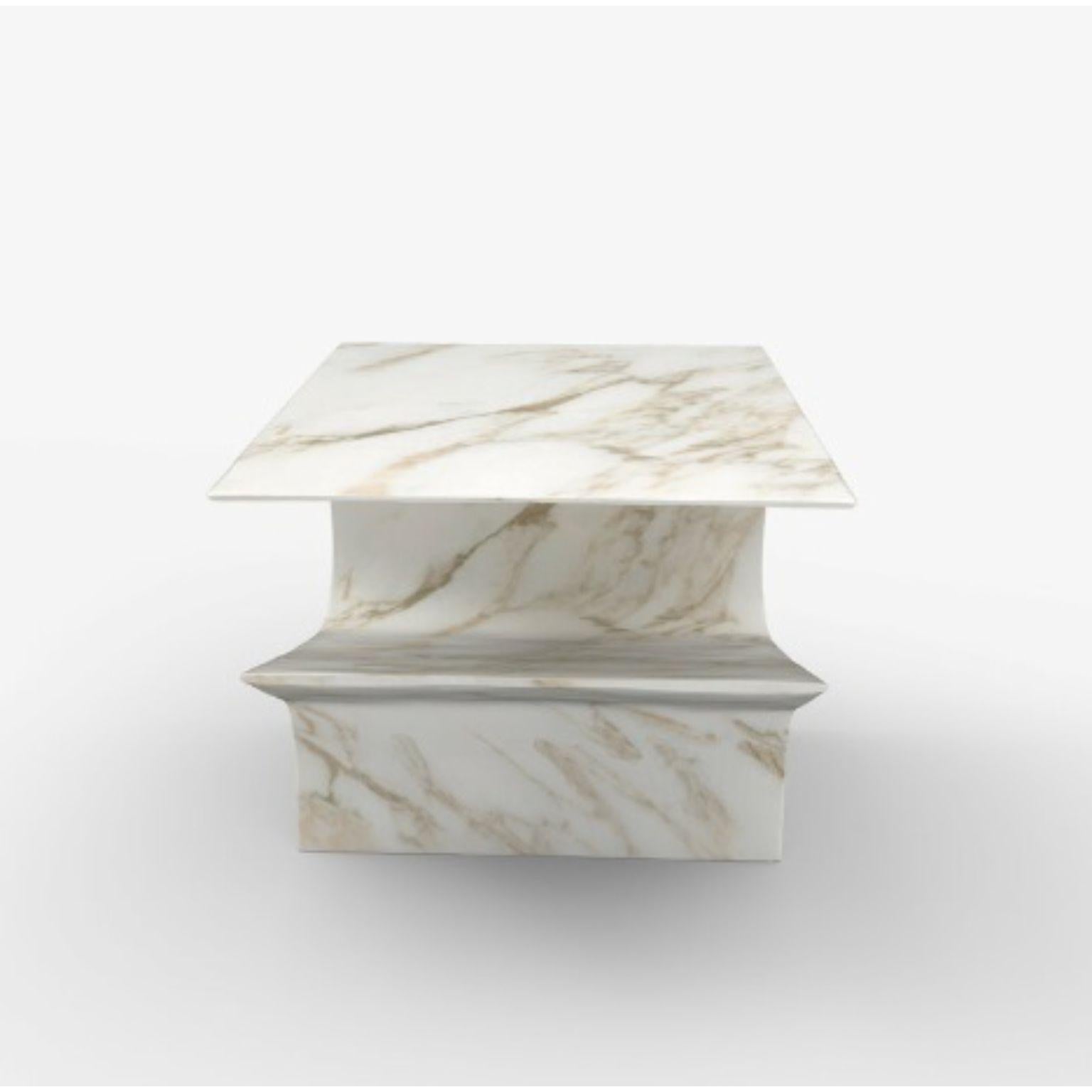 Other Star Axis Side Table in Marble by Neal Aronowitz Design For Sale