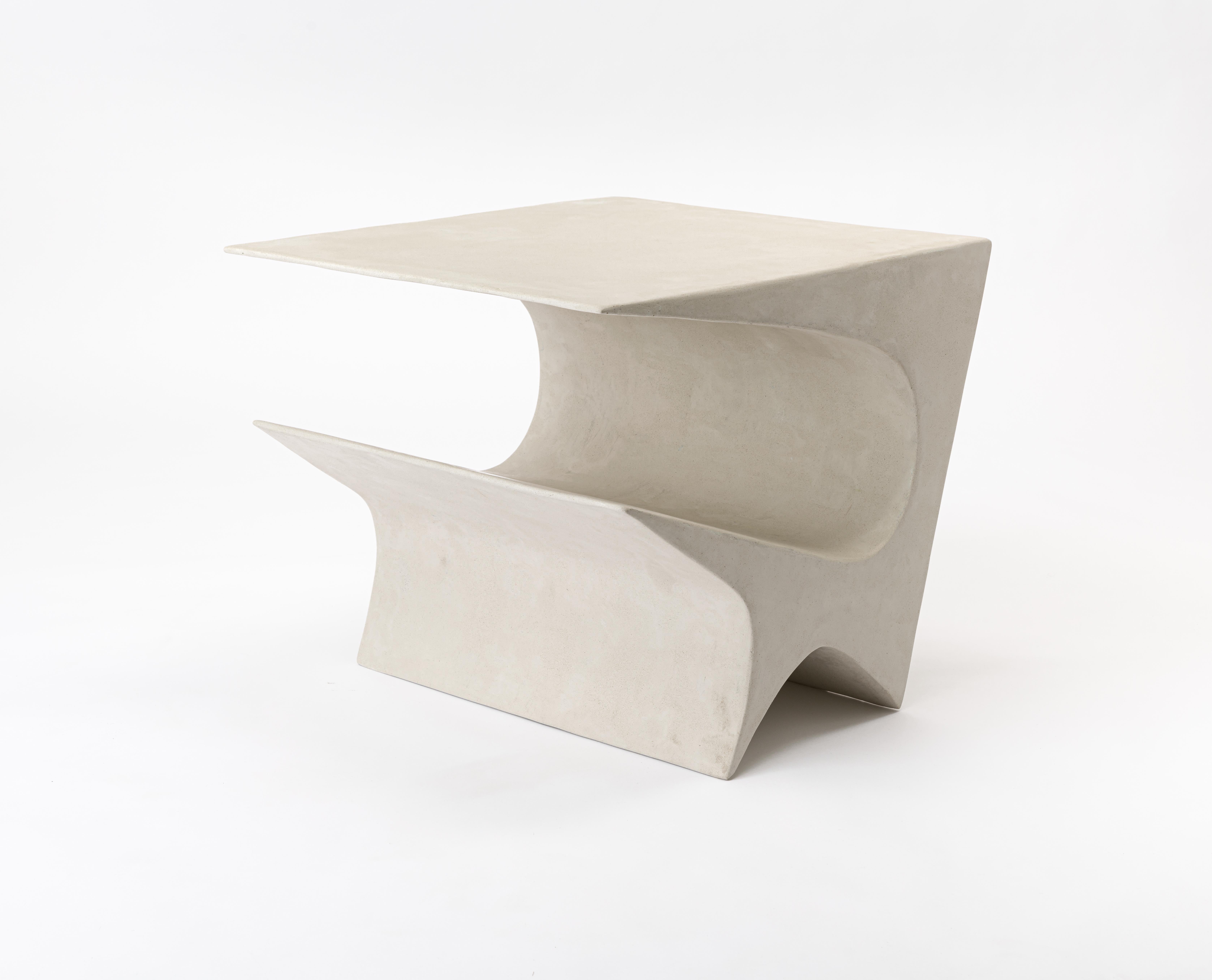 Star Axis Side Table in Polished Concrete by Neal Aronowitz Design For Sale 2