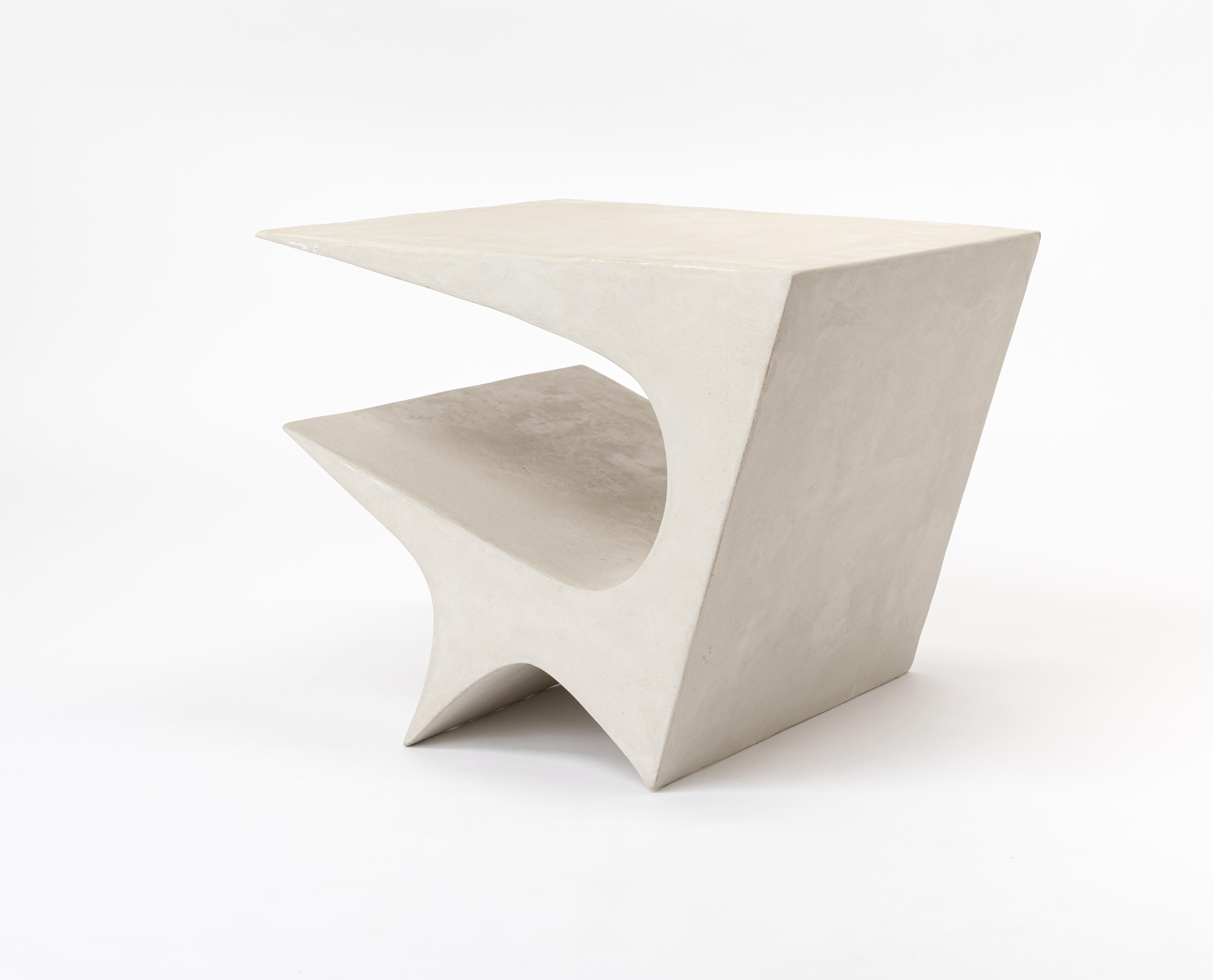 Star Axis Side Table in Polished Concrete by Neal Aronowitz Design For Sale 3