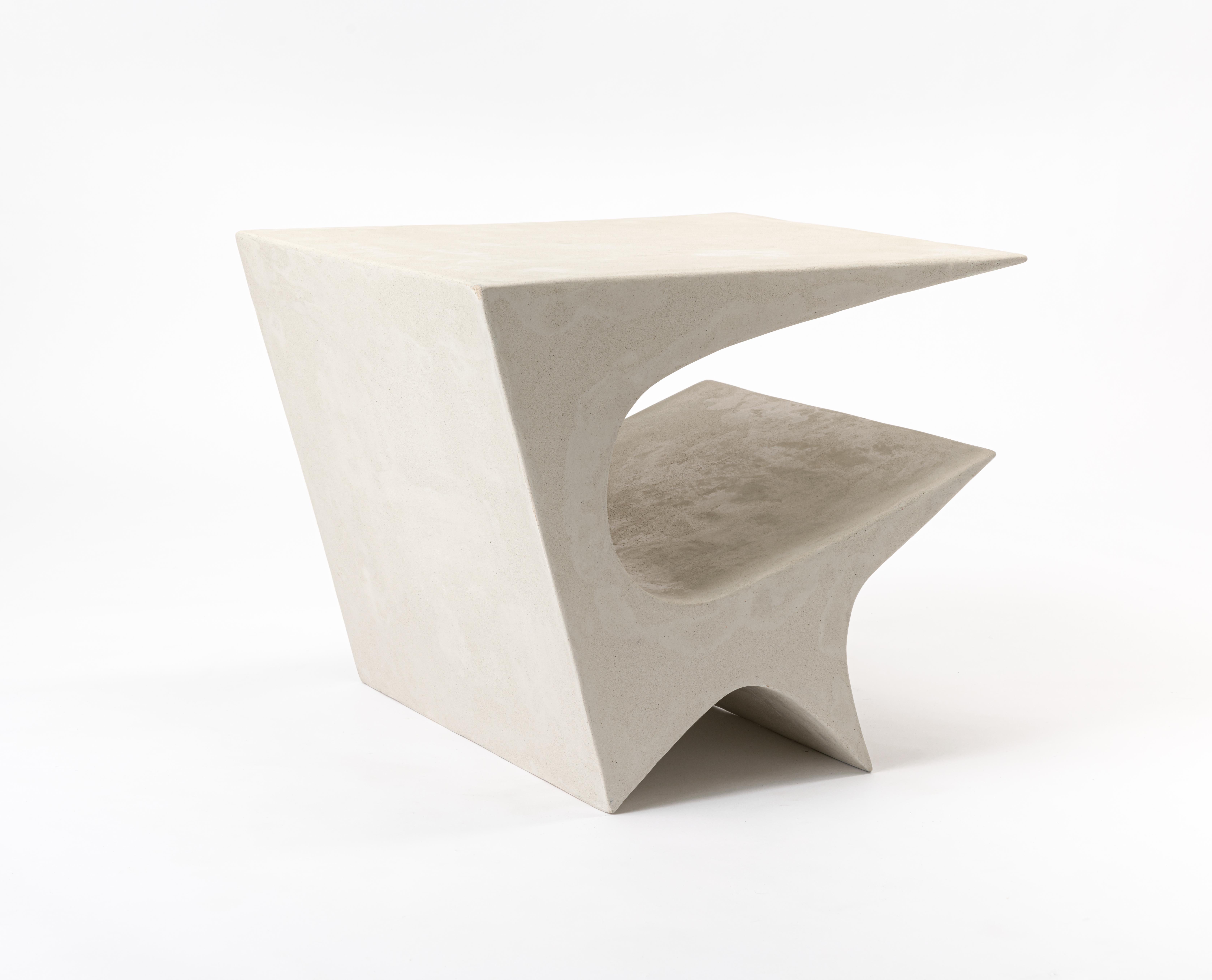 Star Axis Side Table in Polished Concrete by Neal Aronowitz Design For Sale 4