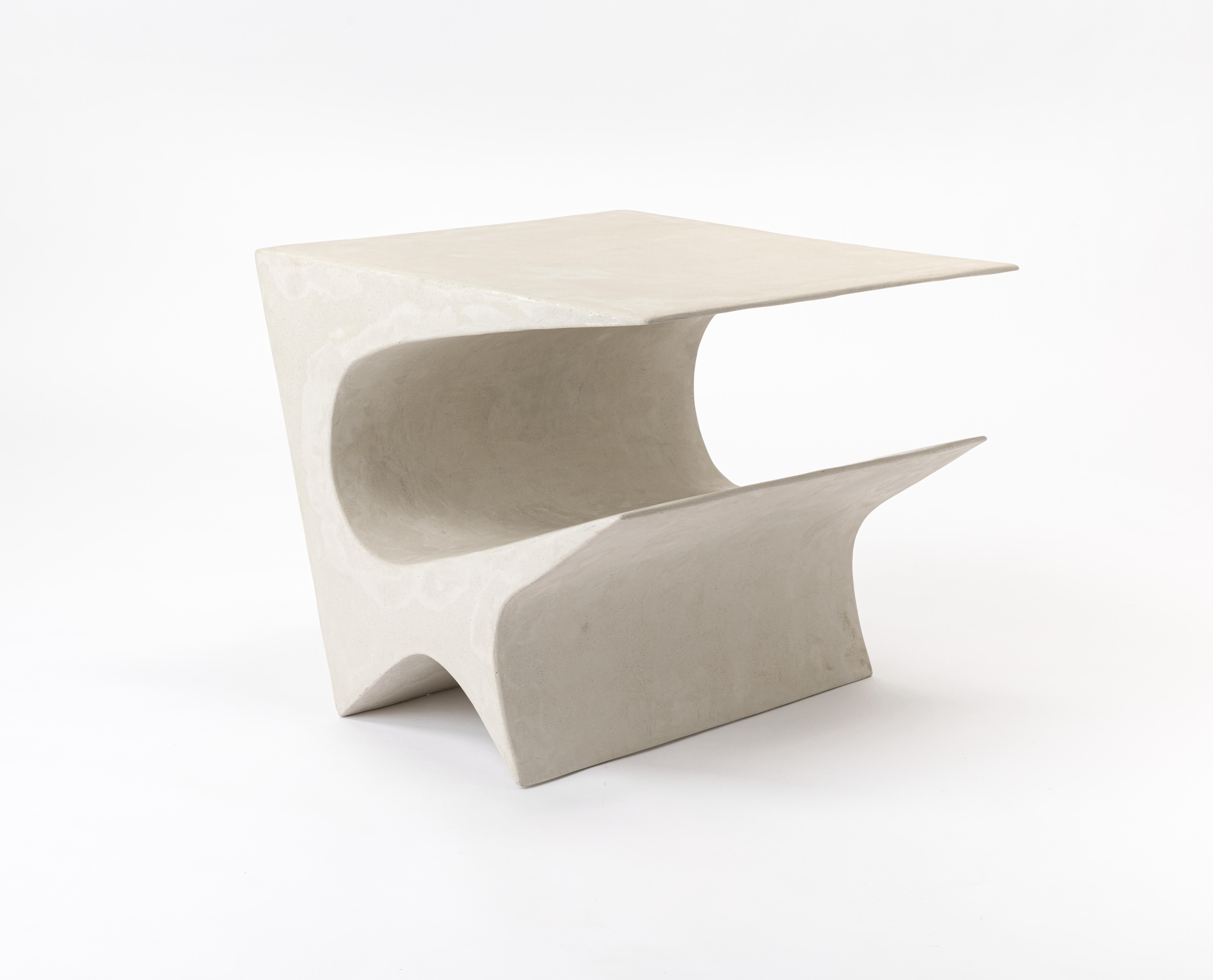 Star Axis Side Table in Polished Concrete, Designed by Neal Aronowitz For Sale 1