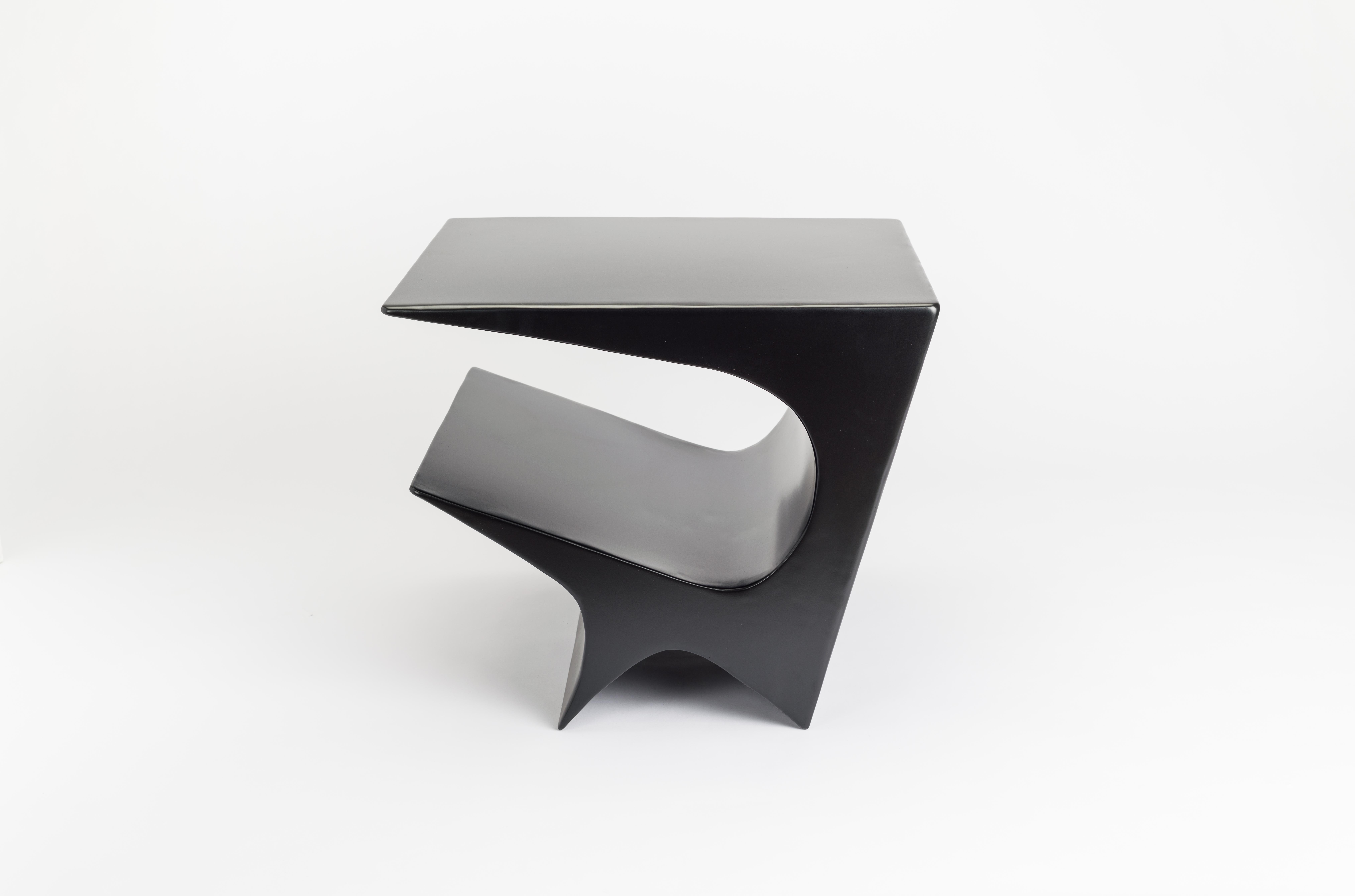 Post-Modern Star Axis Side Table in Powder Coat Aluminum by Neal Aronowitz Design For Sale