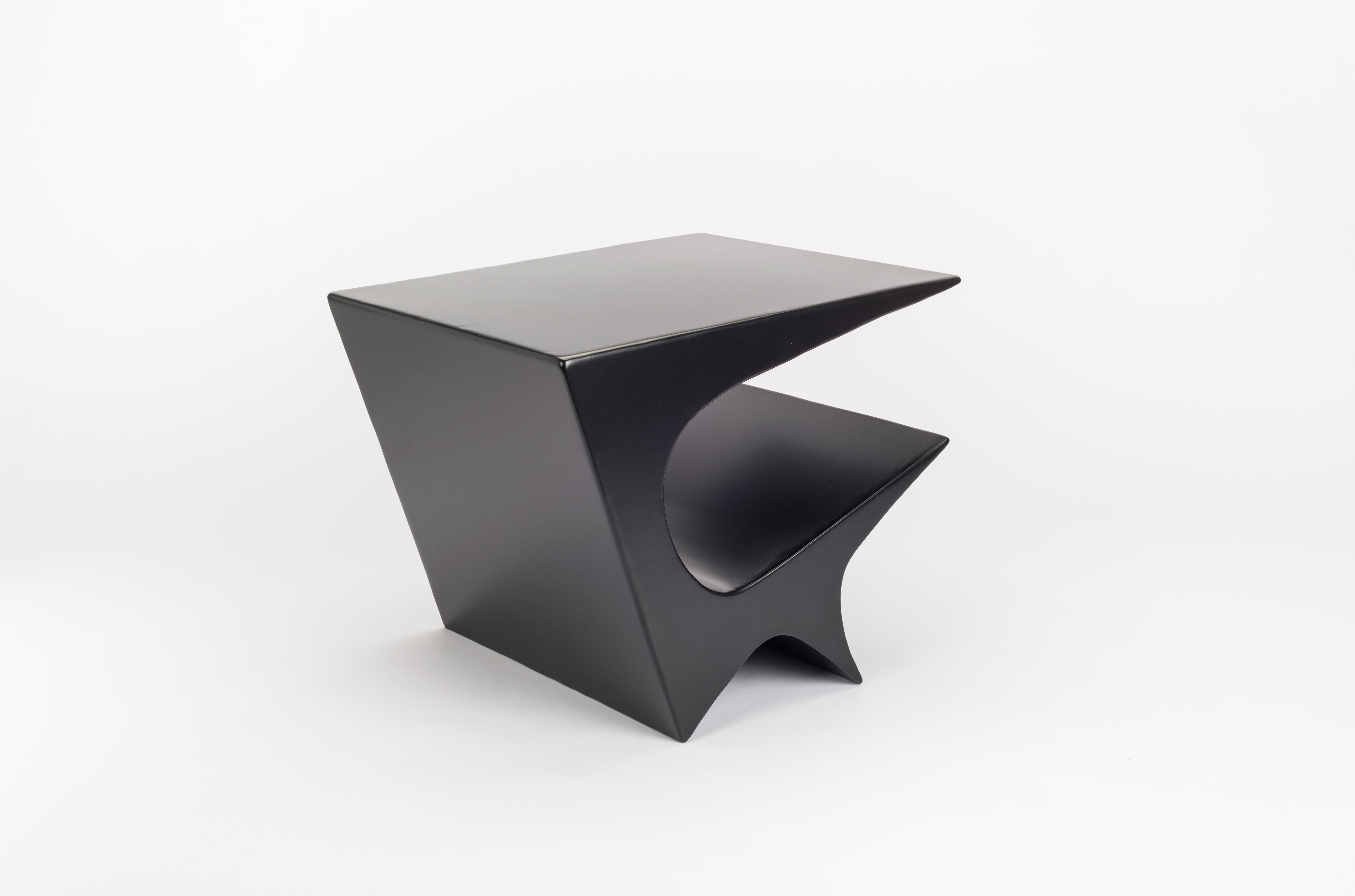 Star Axis Side Table in Powder Coat Aluminum by Neal Aronowitz Design For Sale 2