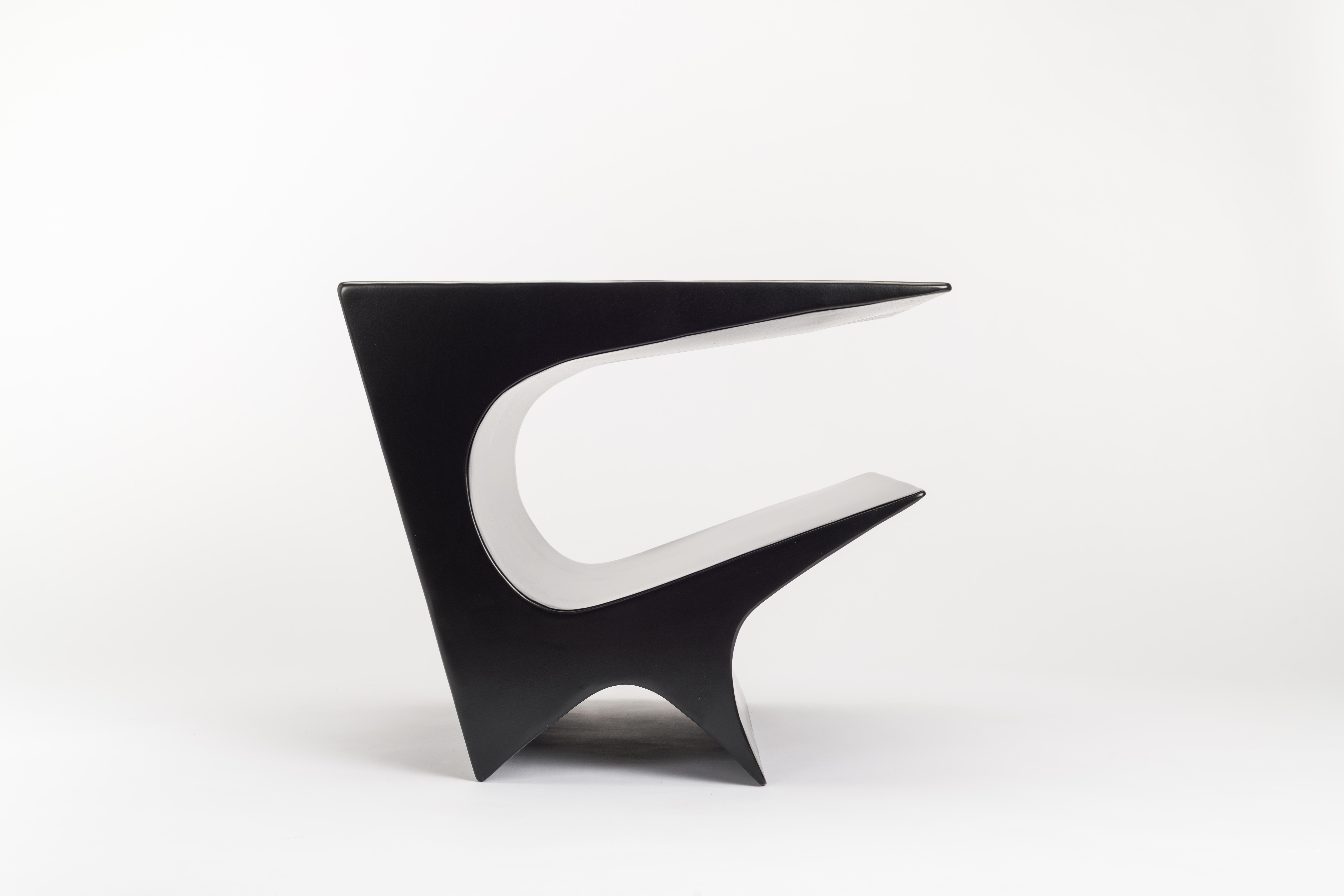 Table d'appoint Axis étoilé en aluminium noir par Neal Aronowitz en vente 4