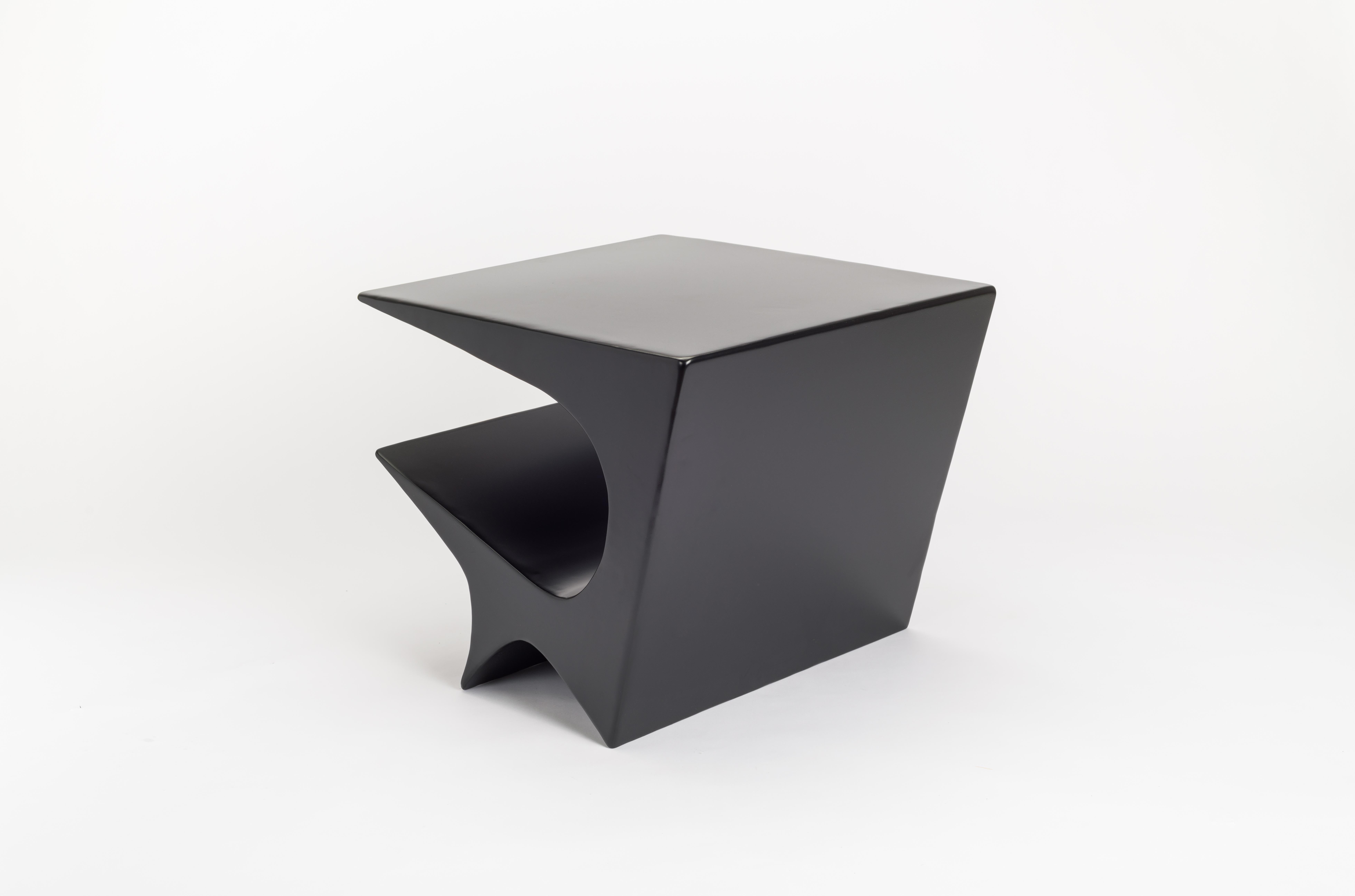 Star Axis Side Table in Black Aluminum by Neal Aronowitz In New Condition For Sale In Portland, OR