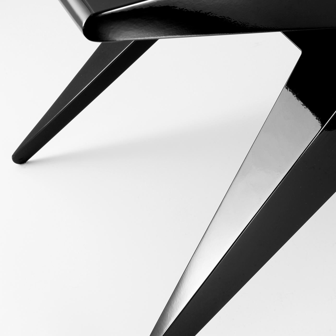 Contemporary Star Black Chair by Antonio Pio Saracino
