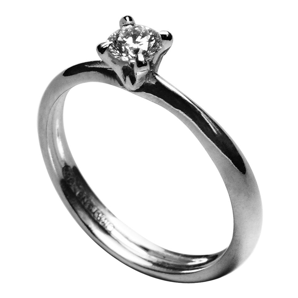 Solitario Star Blaze in oro bianco 18k - Diamante GIA da 0,3ct - By Crayons Sao Paulo