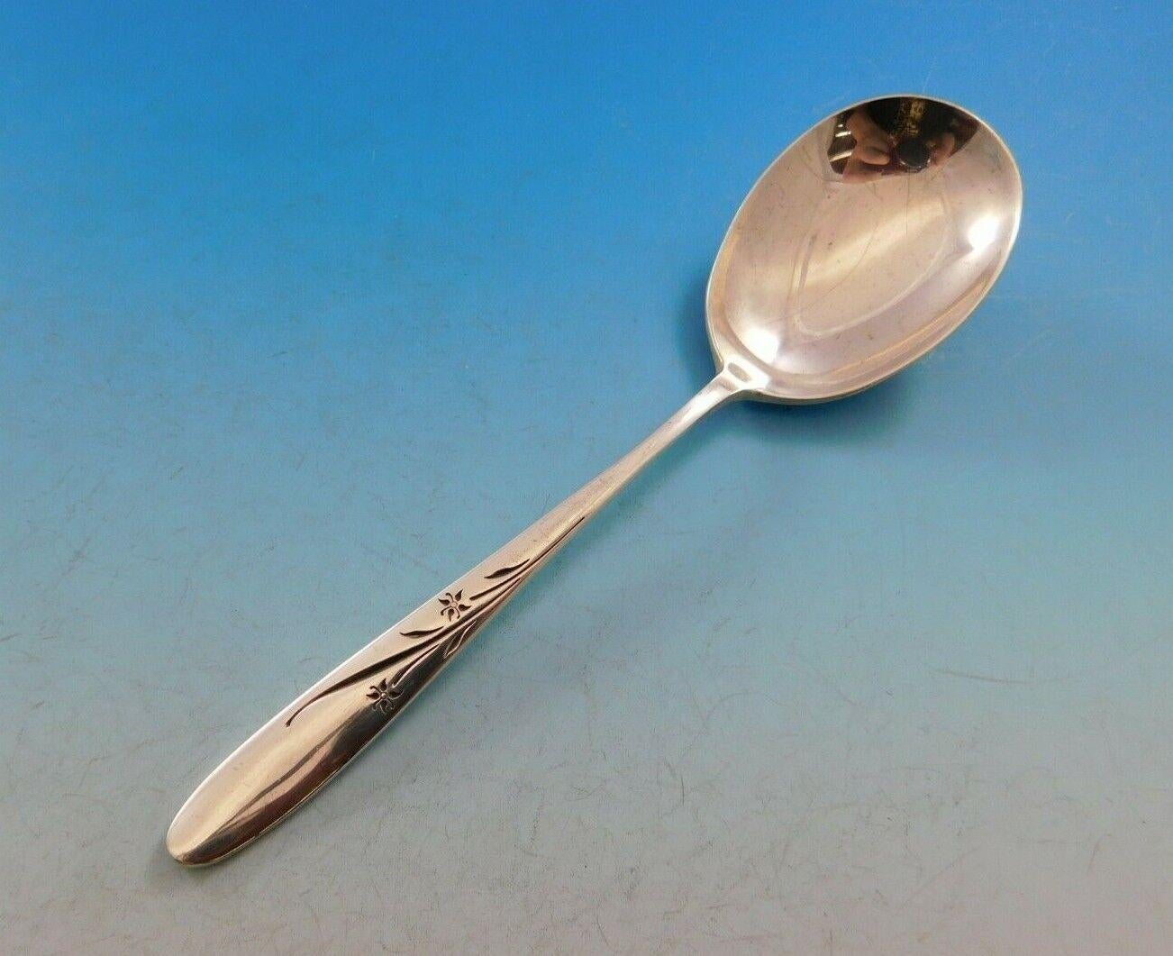 Ensemble de couverts en argent sterling pour 12 personnes 64 pièces Star Blossom par Alvin en vente 3