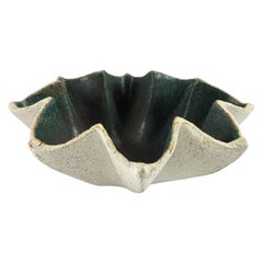 Ceramic Star Bowl with Green Glaze by Yumiko Kuga