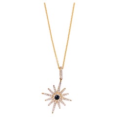 Star Bright Pendant Star Light w Diamond North Star Pendant with Sapphire Center