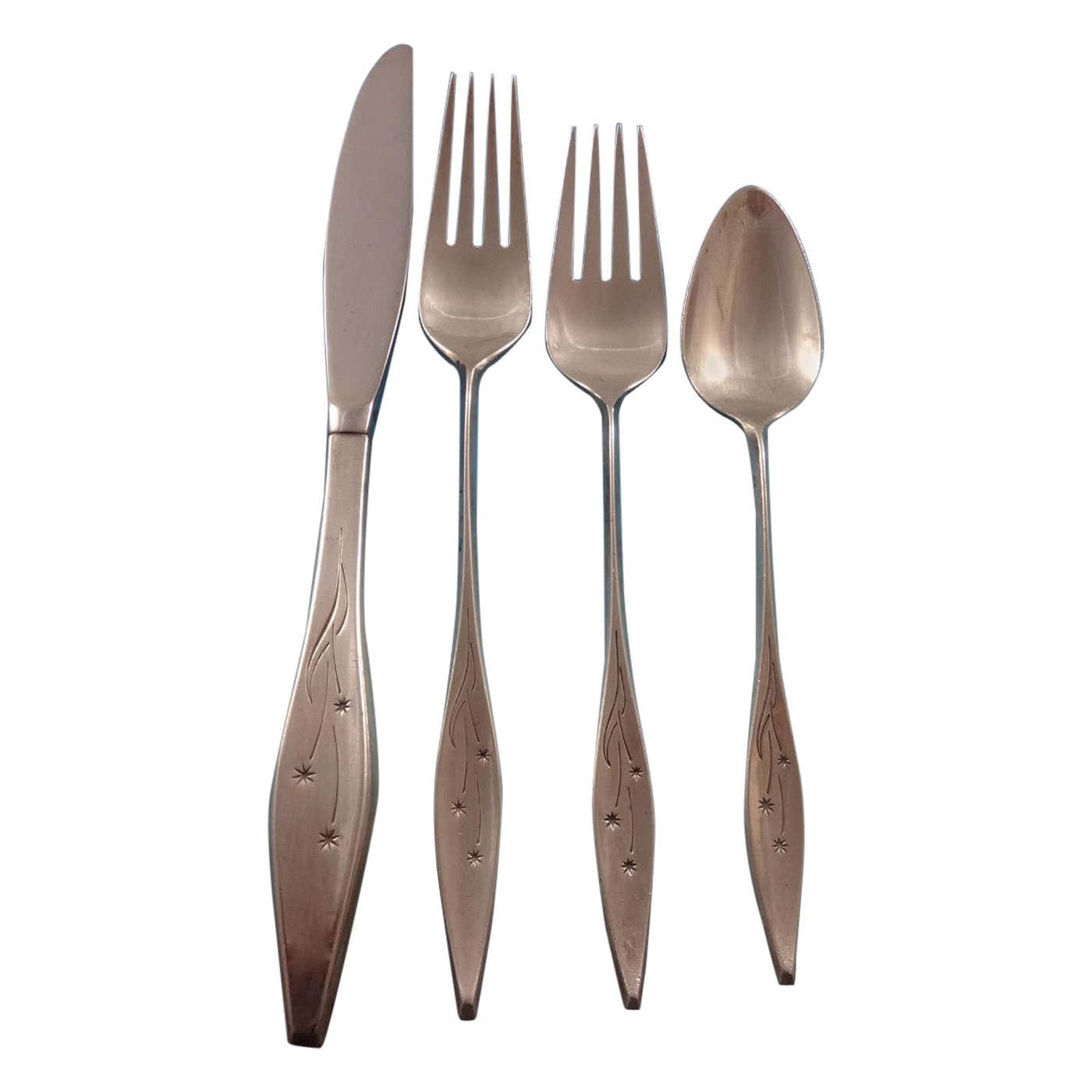 Star by Reed and Barton Sterling Silver Flatware Set Service 50 Pieces ...