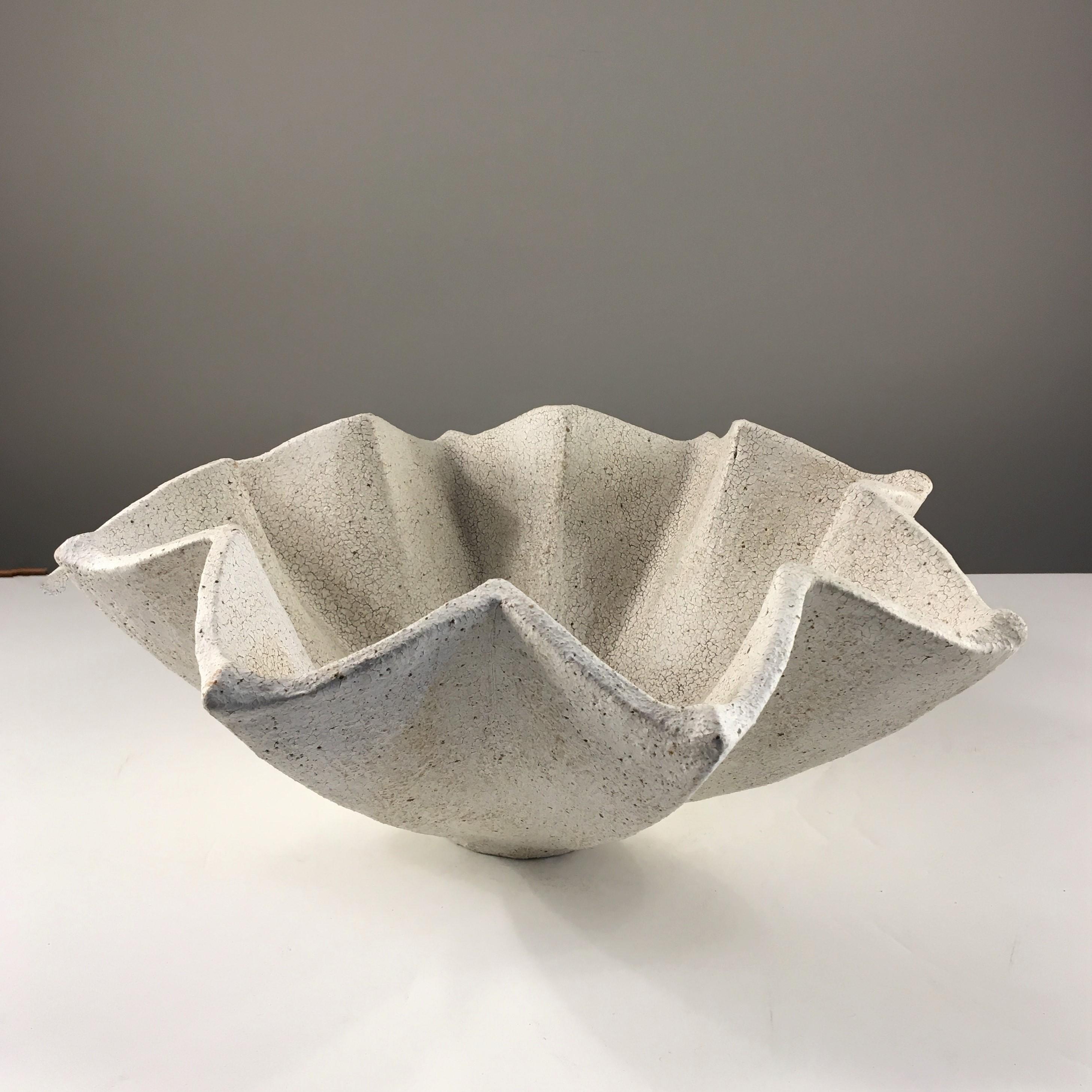 Star Ceramic Bowl by Yumiko Kuga. Dimensions: H 5.5