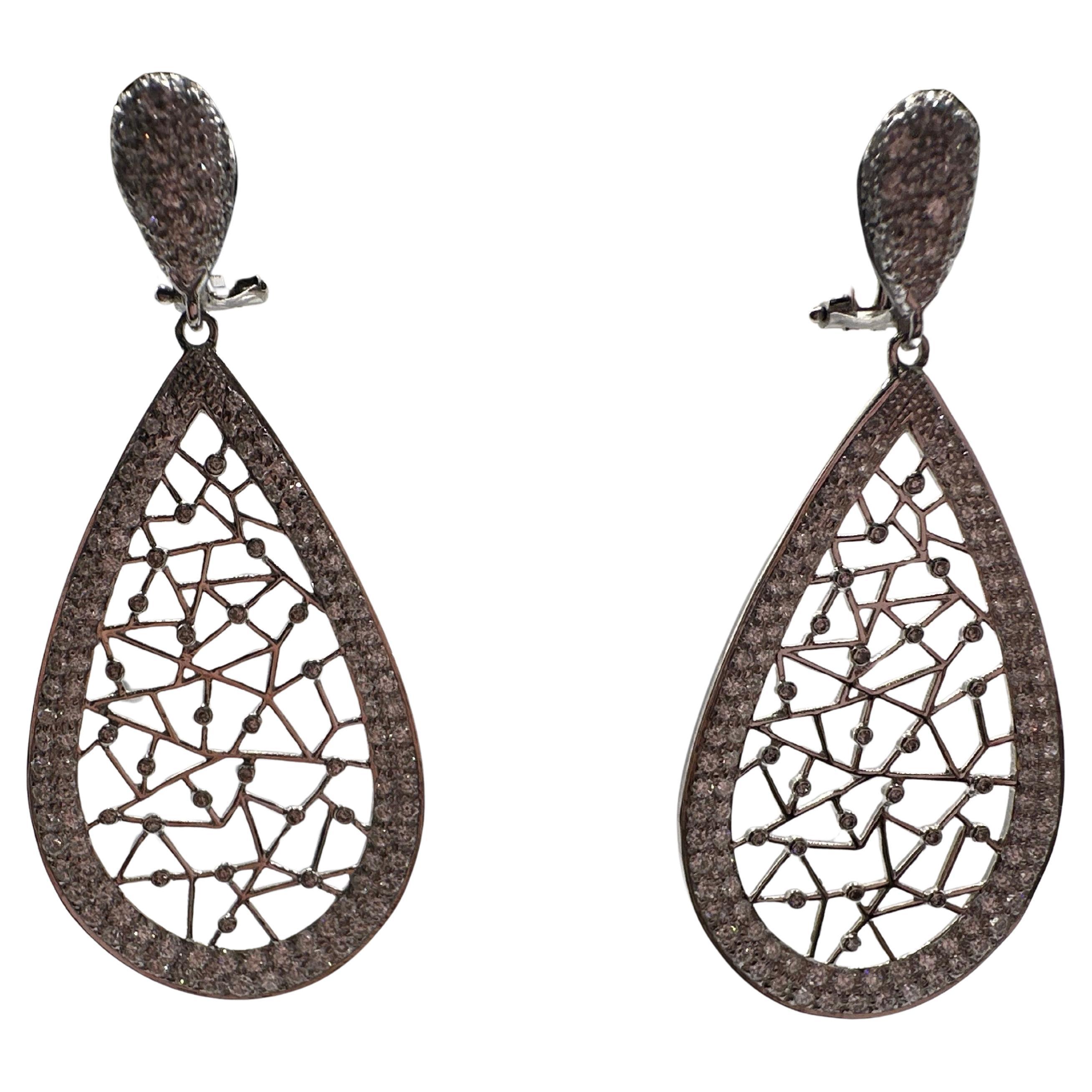 Star Constellation earrings diamond cocktail earrings 18KT gold