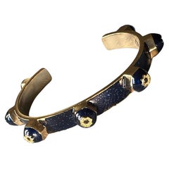 Star Cuff Bracelet Black Diamond Enamel