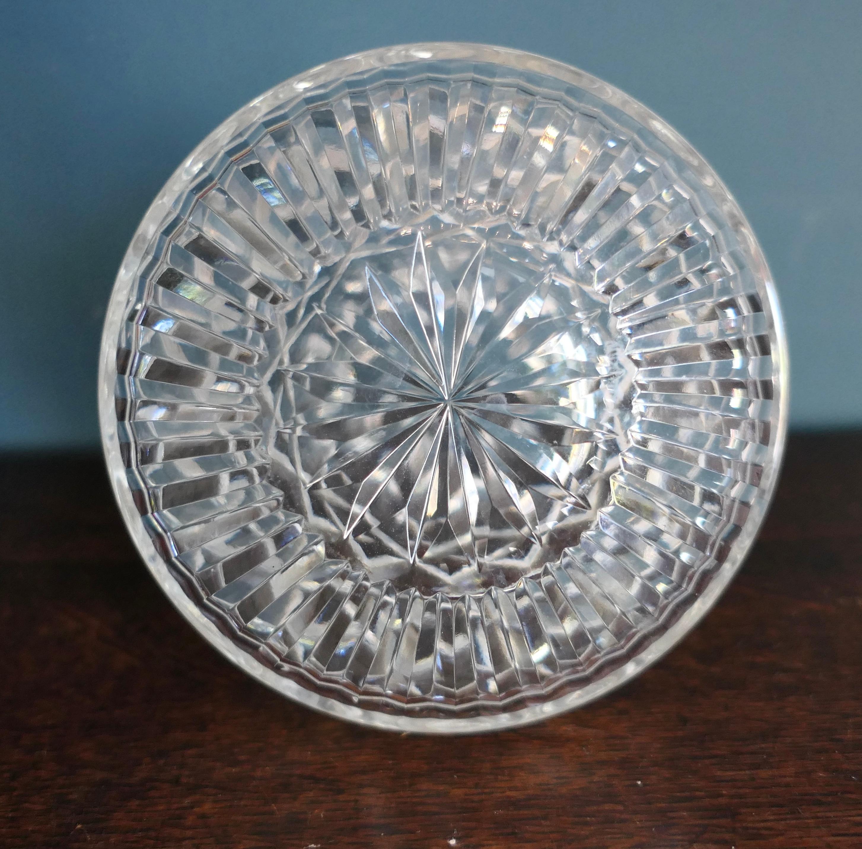 20th Century Star Cut Glass Decanter For Sale