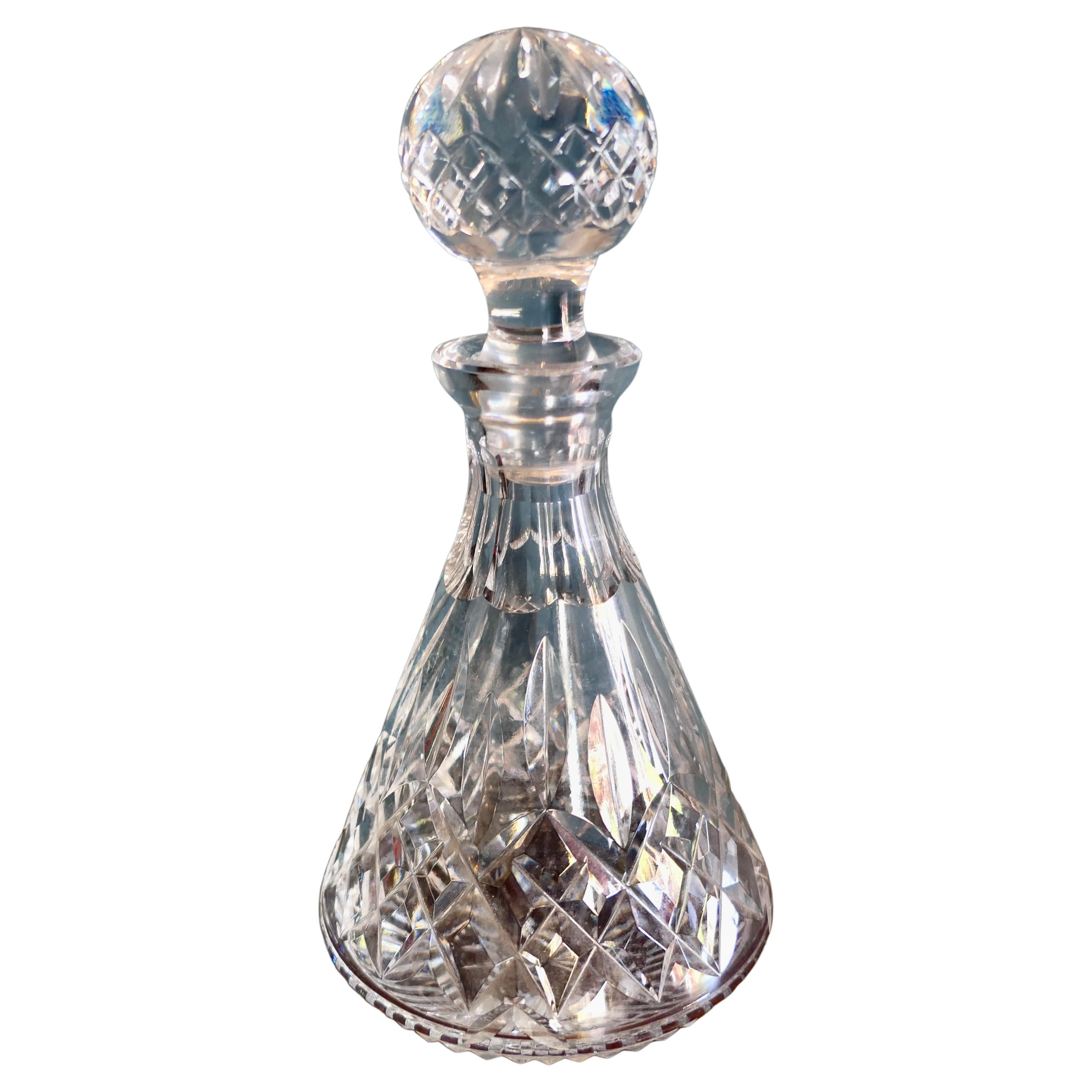Star Cut Glass Decanter For Sale