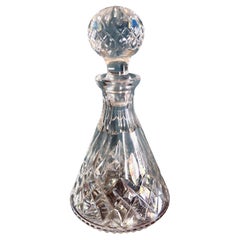 Vintage Star Cut Glass Decanter