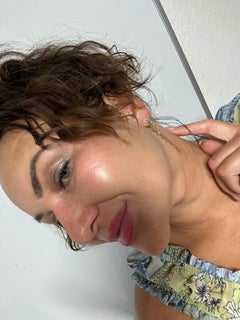 Star Diamond Earrings Super Long 14 Karat Yellow Gold Dangling Earrings